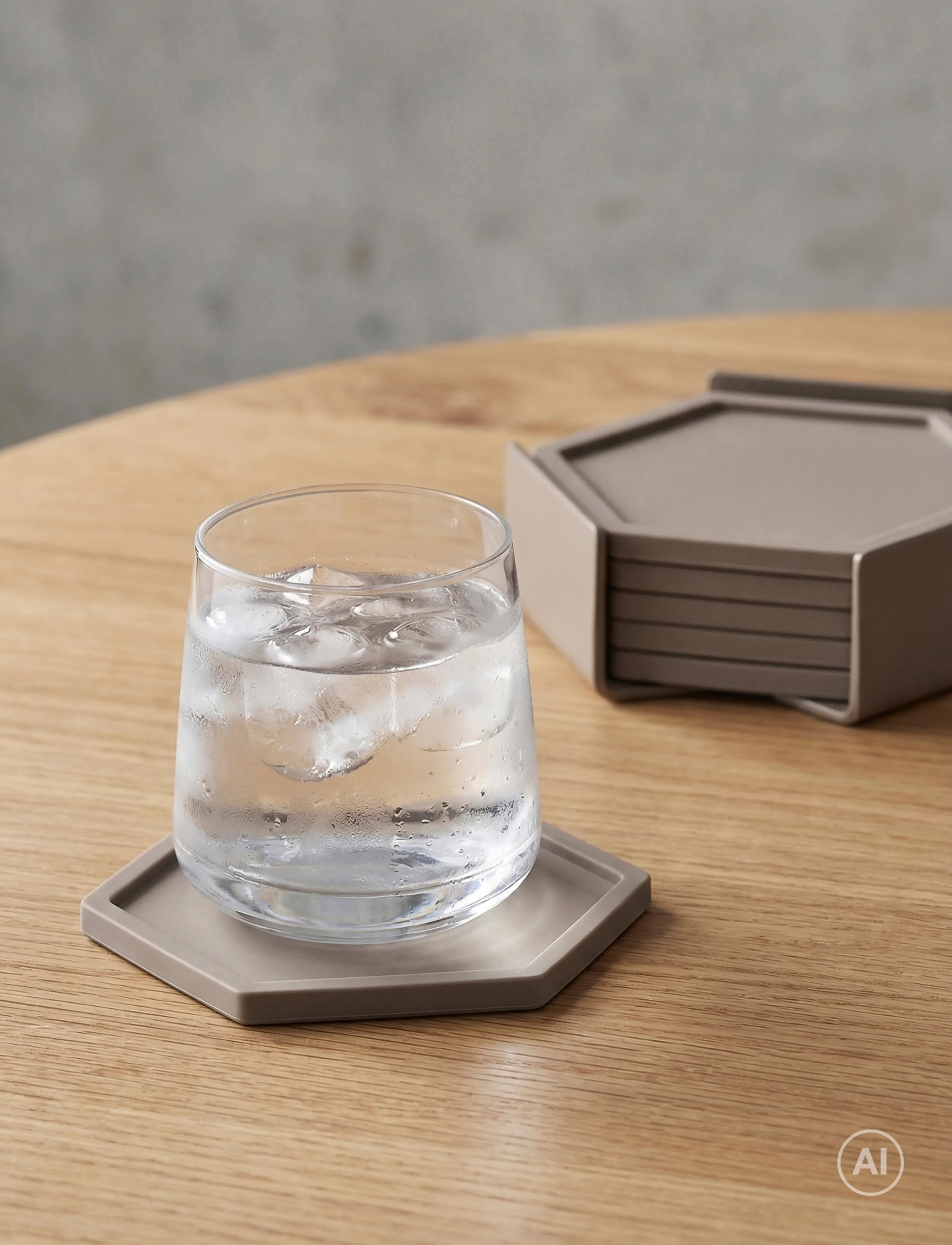 Zone Denmark - Coasters Bold 6 pcs - glasuntersetzer - brown - 0