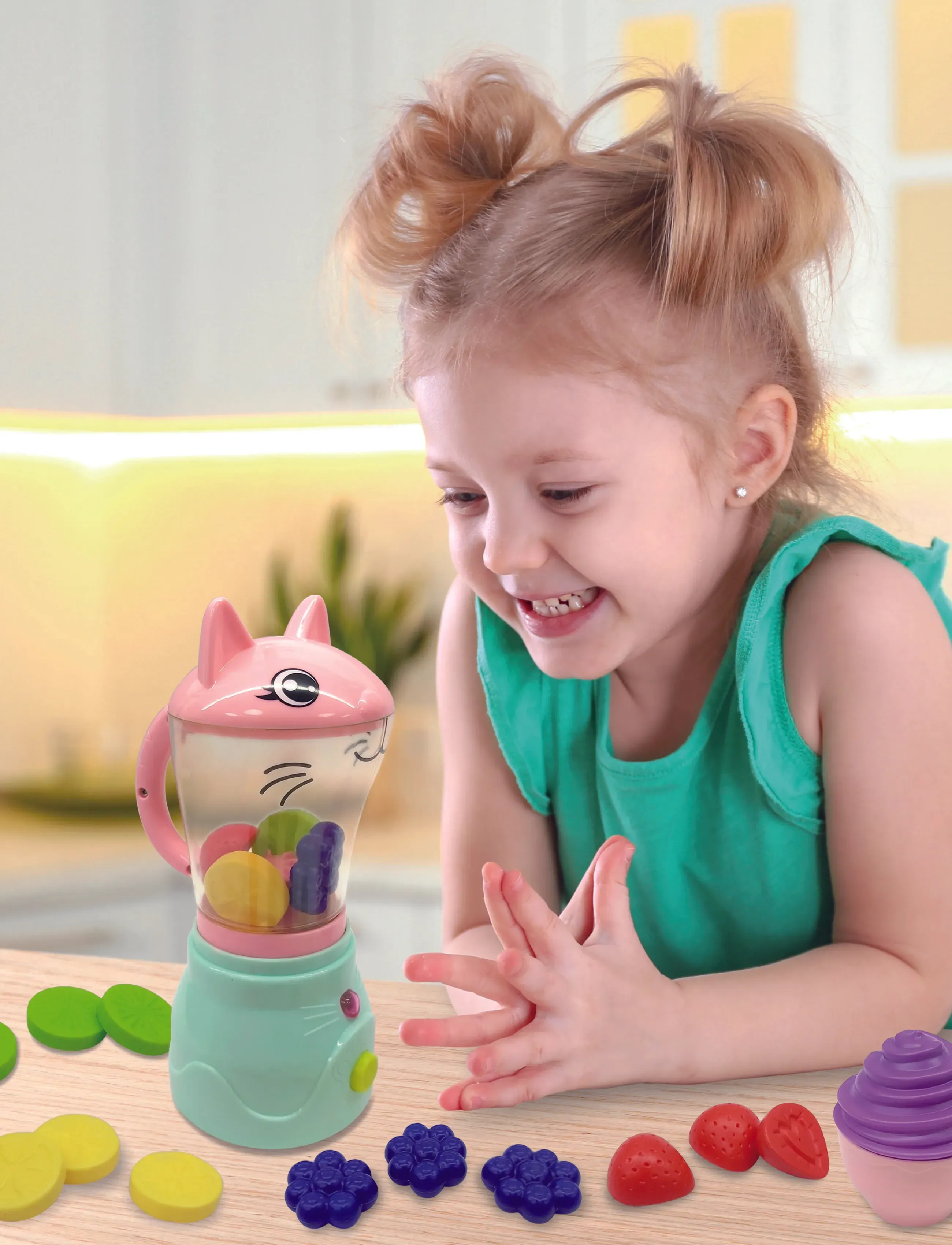 Zoo Troop Kitty Smoothie Maker, Børn, Toy Kitchen Tilbehør, Multi/mønstret, Str: ONE SIZE