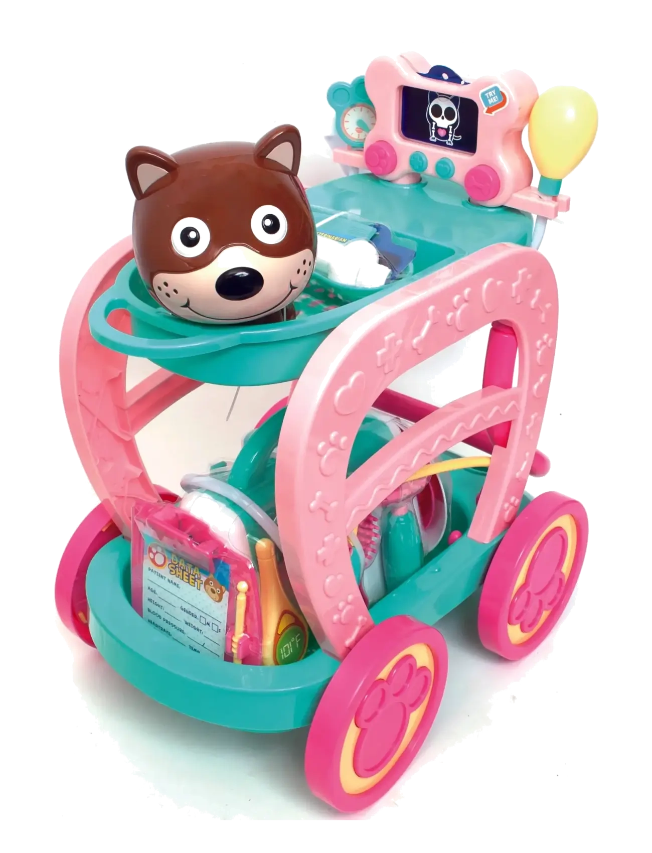 Zoo Troop Zoo Troop Vet Cart, One Size, Pink, Rollespil > Lægesæt Til Børn, Børn