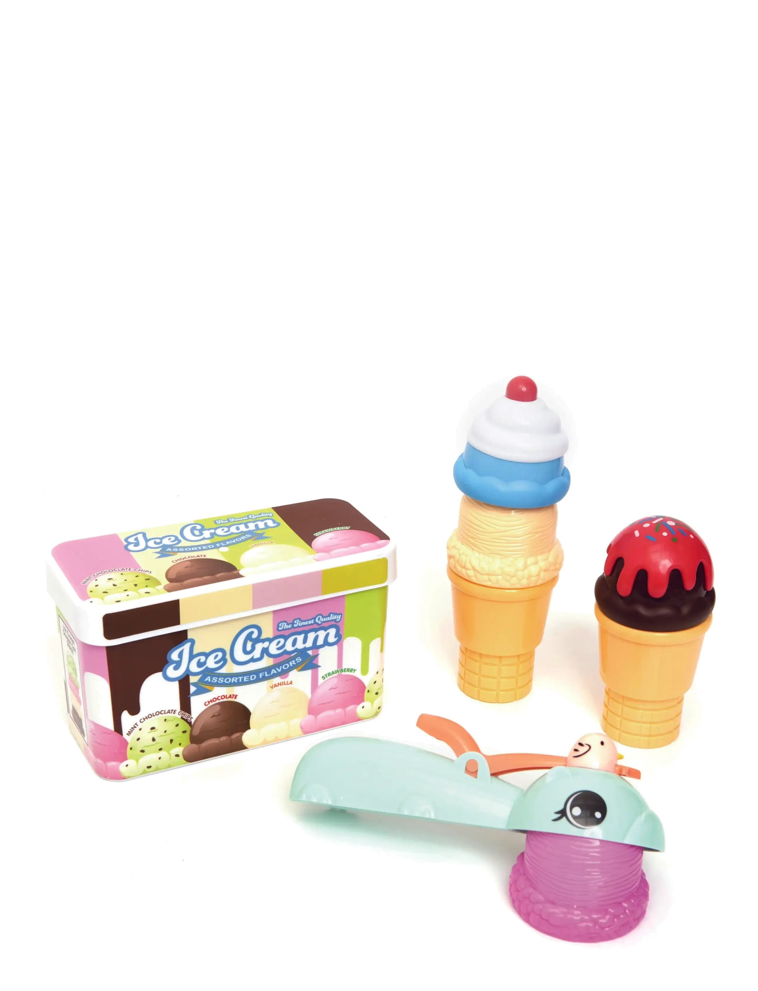 Zoo Troop Magnetic Ice Cream Set, Børn, Toy Food & Cakes, Multi/mønstret, Str: ONE SIZE