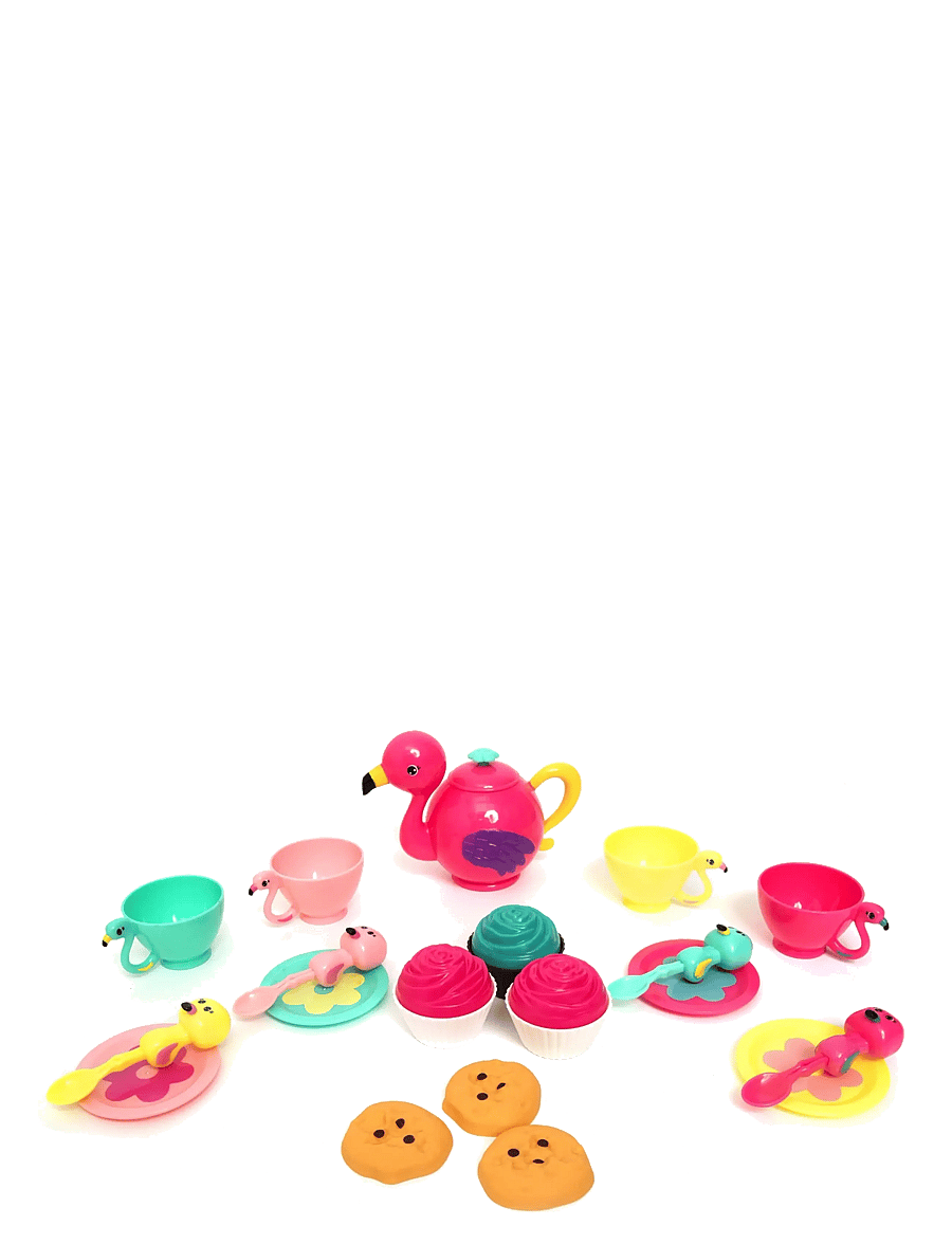 Zoo Troop - ZOO TROOP Flamingo Tea Set - kaffee & tee-sets - multicolor - 0