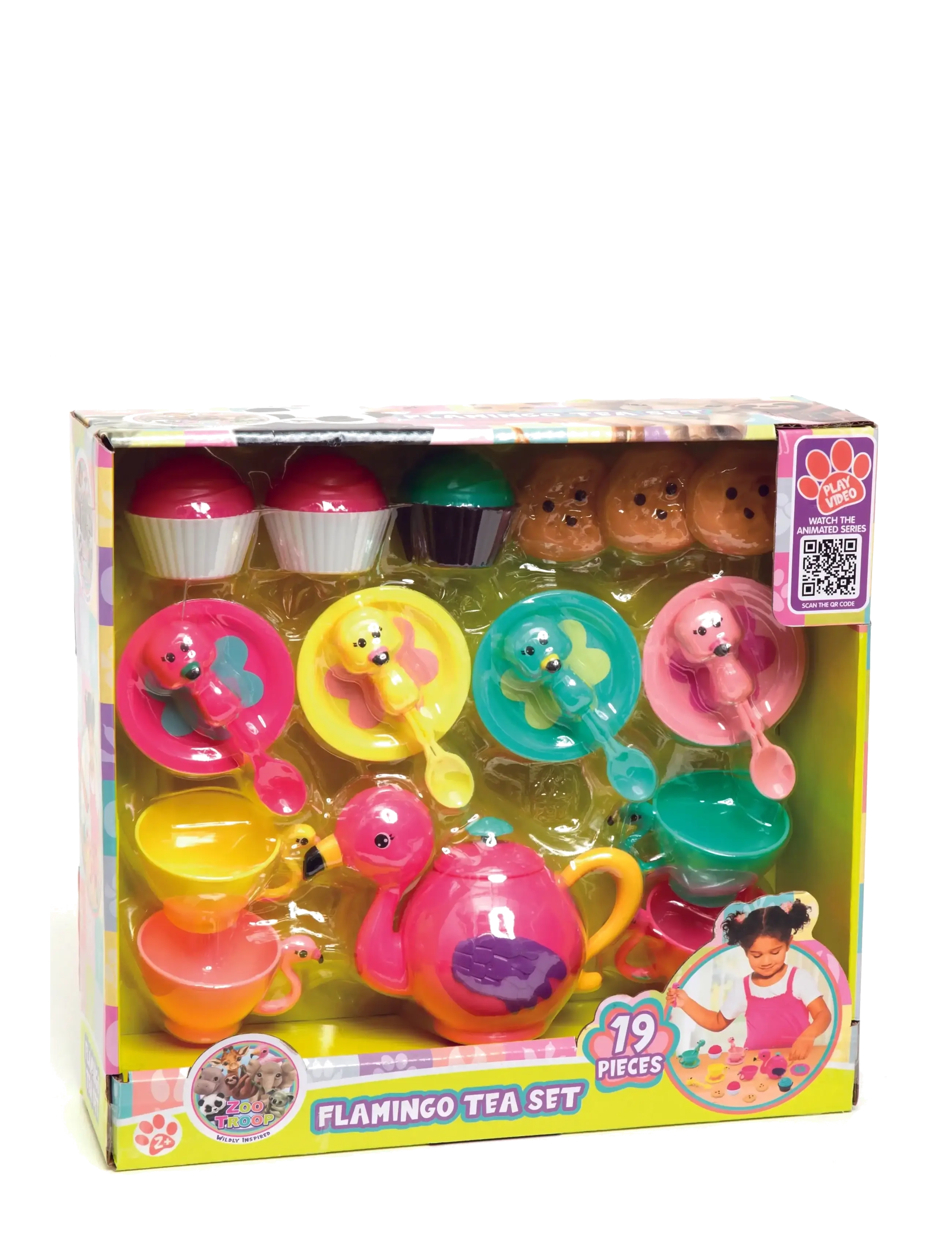 Zoo Troop - ZOO TROOP Flamingo Tea Set - kaffesæt & tesæt - multicolor - 1