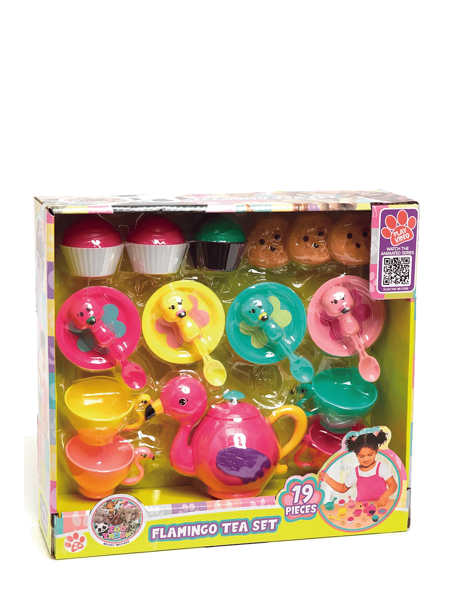 Zoo Troop - ZOO TROOP Flamingo Tea Set - kaffee & tee-sets - multicolor - 1