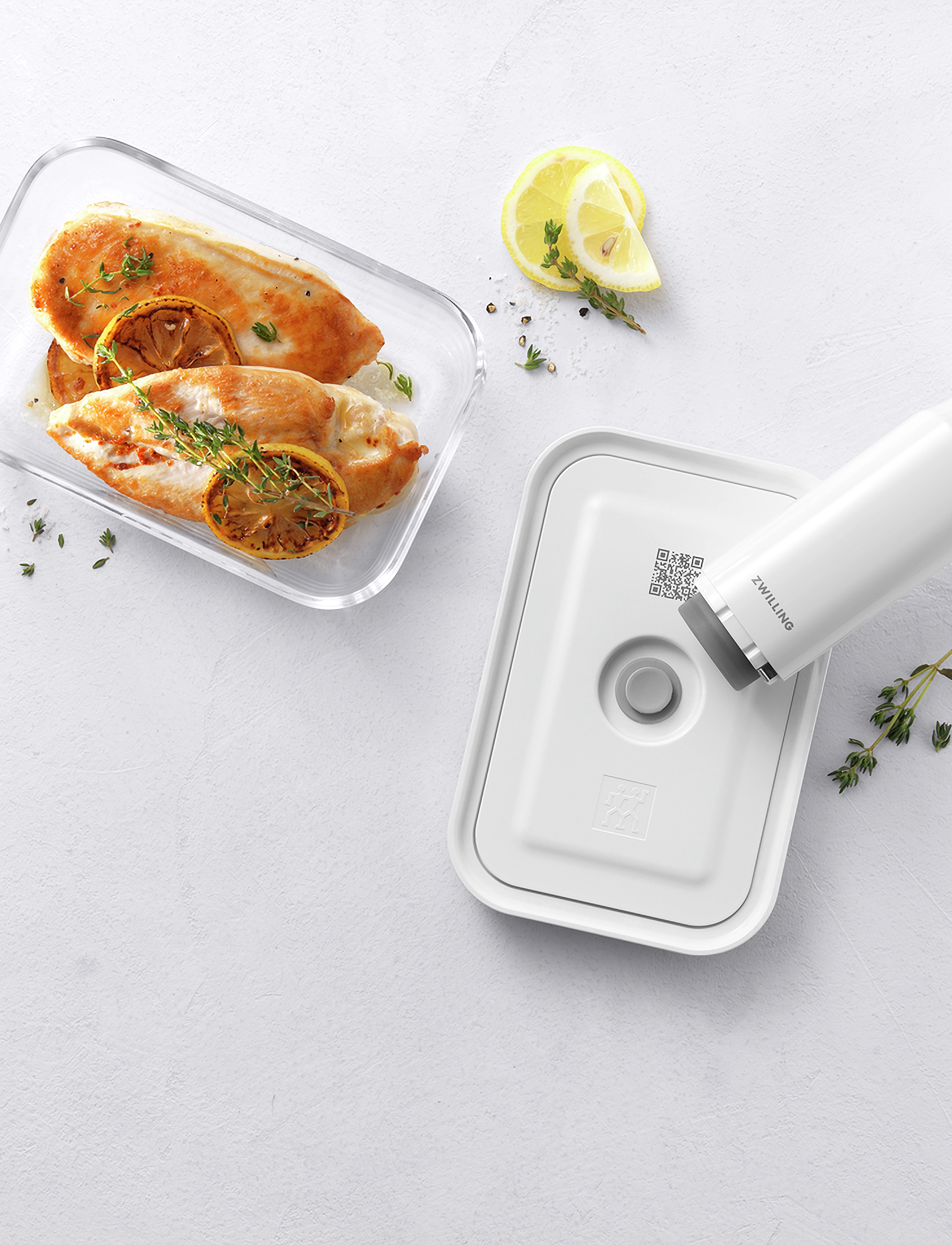 Zwilling - Fresh & Save Vakuum box L - Borosilikatglas - rektangulär 2000ml. L 214 x B 144 x H 128 mm - emballage sous vide - clear - 4
