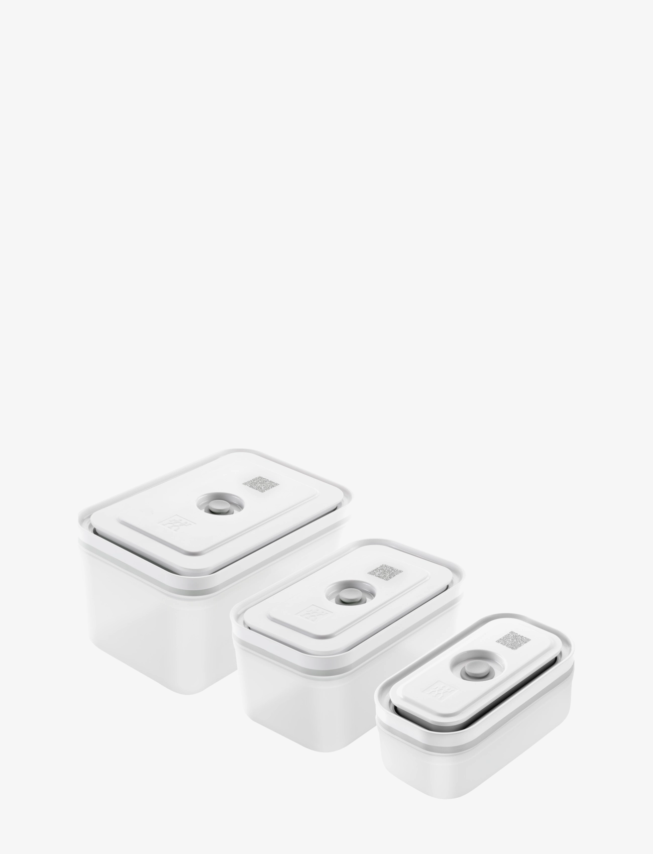 ZWILLING Fresh & Save, Vakuum Bokssæt S/M/L St-Gr Plastik SEMITRANSPARENT-Grau - 23.2X14.4X12.8CM - Unisex
