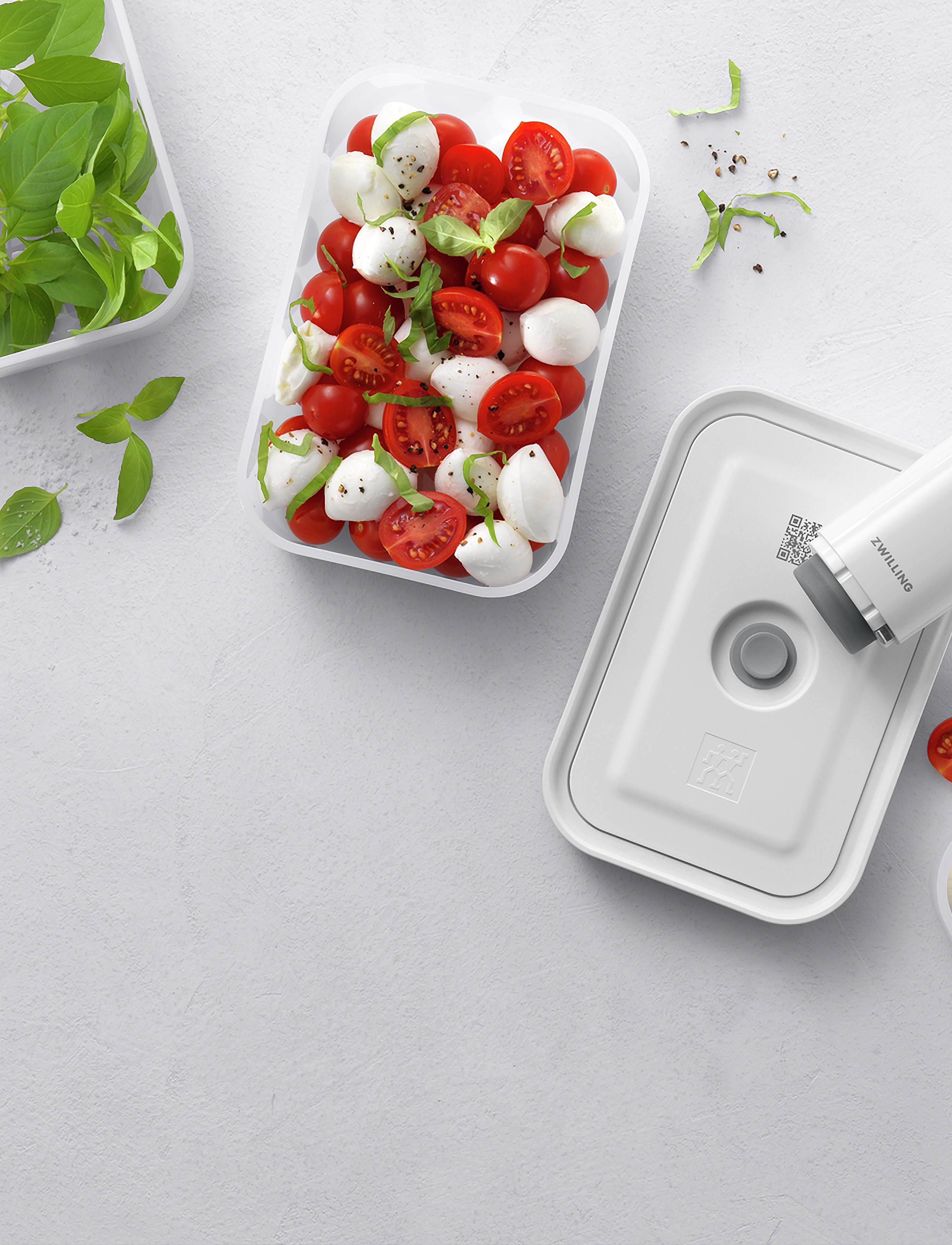 Zwilling Fresh & Save, Vakuum Bokssæt S/M/L St-Gr Plastik, 23.2X14.4X12.8 cm, Kitchen Storage, Nackt - Boxes Containers, Homeware