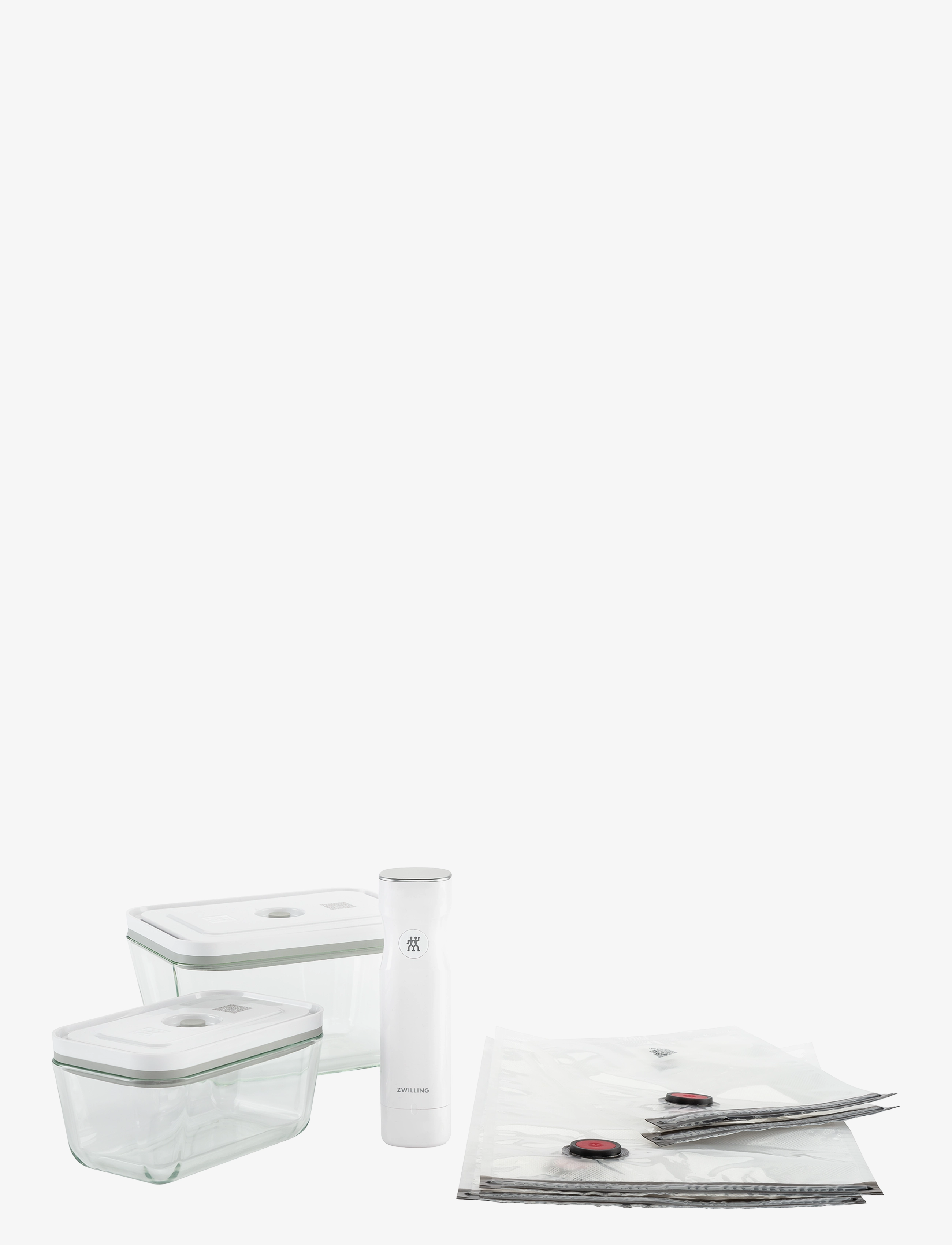 ZWILLING Fresh & Save, Vakuum Startpakke Glas Hvid Weiß - 29.5X15.3X28.3CM - Unisex