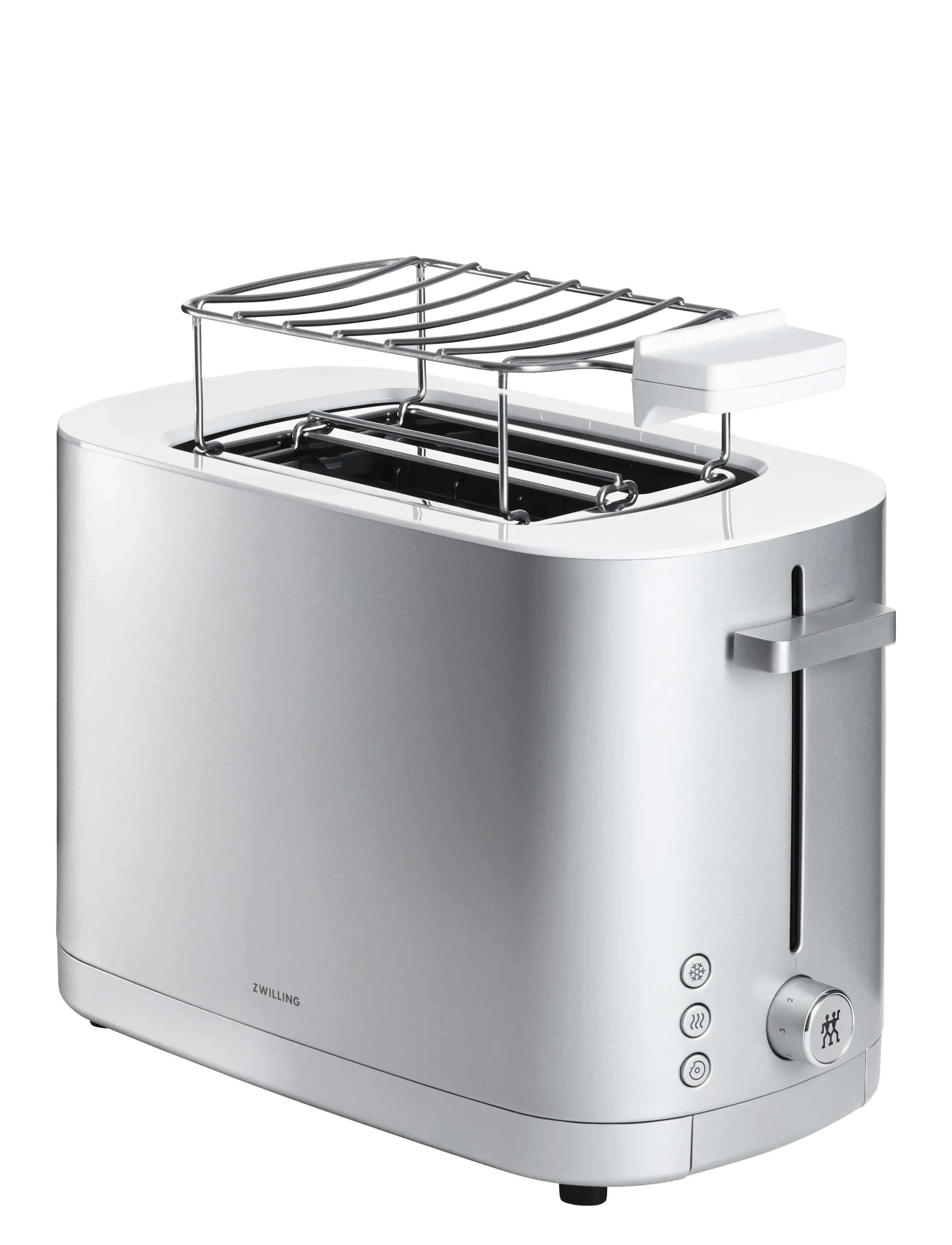 Zwilling Brödrost med bull/bröd värmare, 2 korta fack, 1000W  Silver - Uued tooted - SILVER / silver