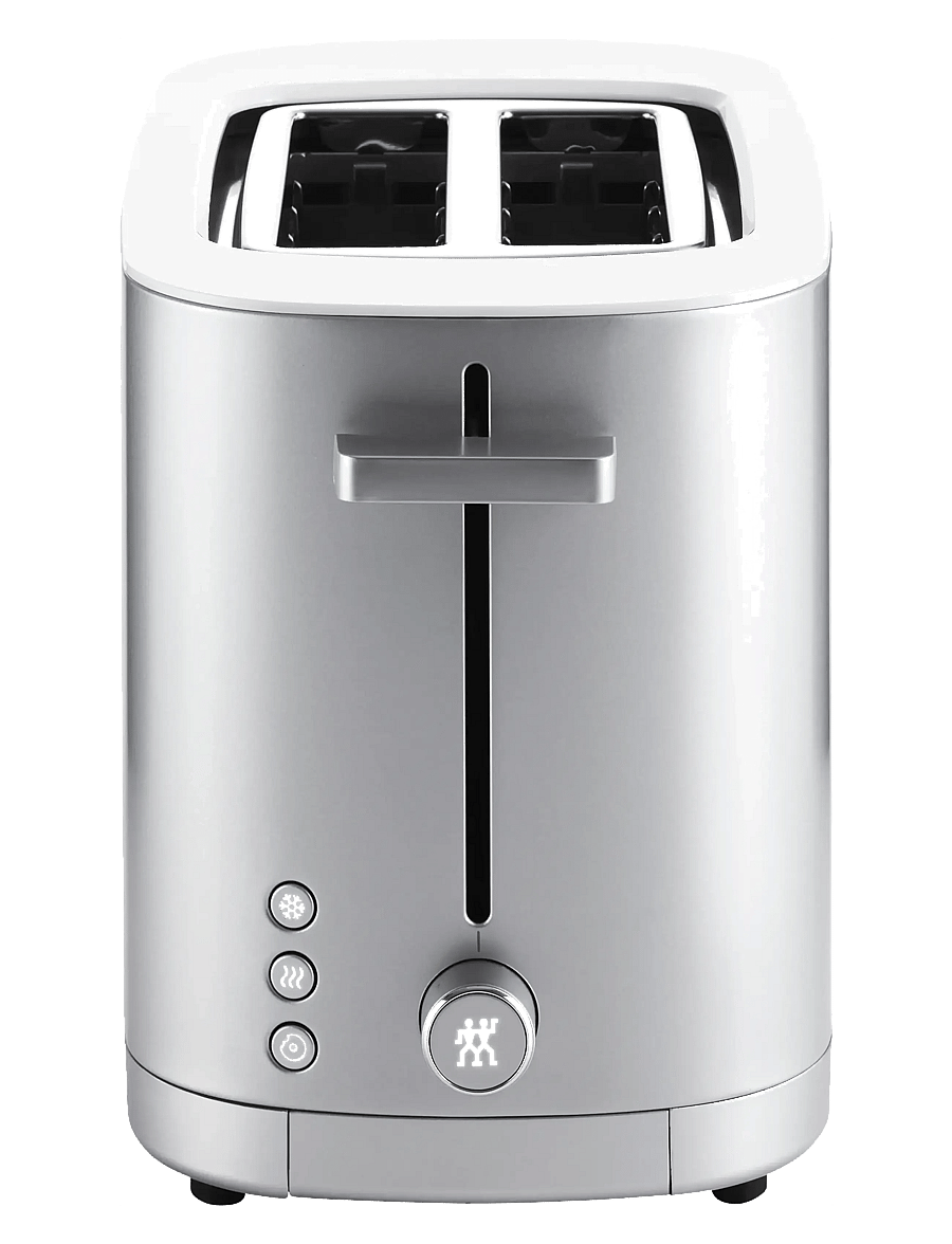 Zwilling - Brödrost med bull/bröd värmare, 2 korta fack, 1000W Silver - rösterid - silver - 3