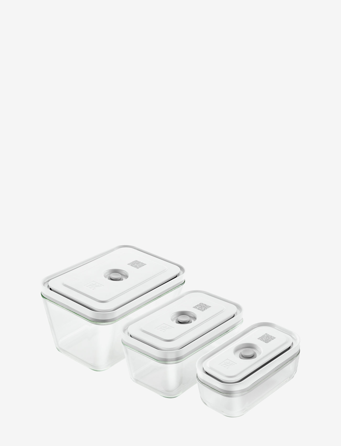 Zwilling Fresh & Save, Vak.bokssæt S/M/L Grå Glas - Køkkenkrukker - GREY / clear