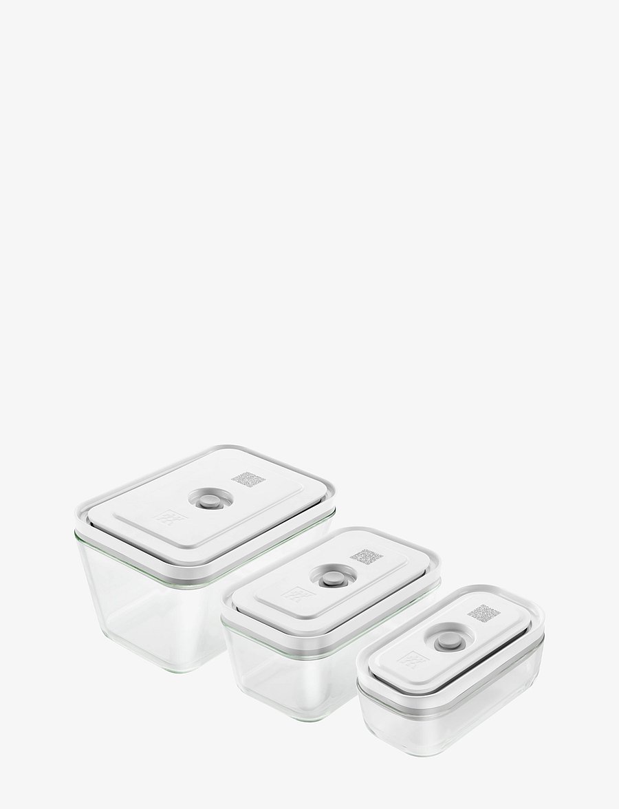 Zwilling - Fresh & Save, Vacuum boxset S/M/L / 3-p, glass - säilituspurgid - grey - 1
