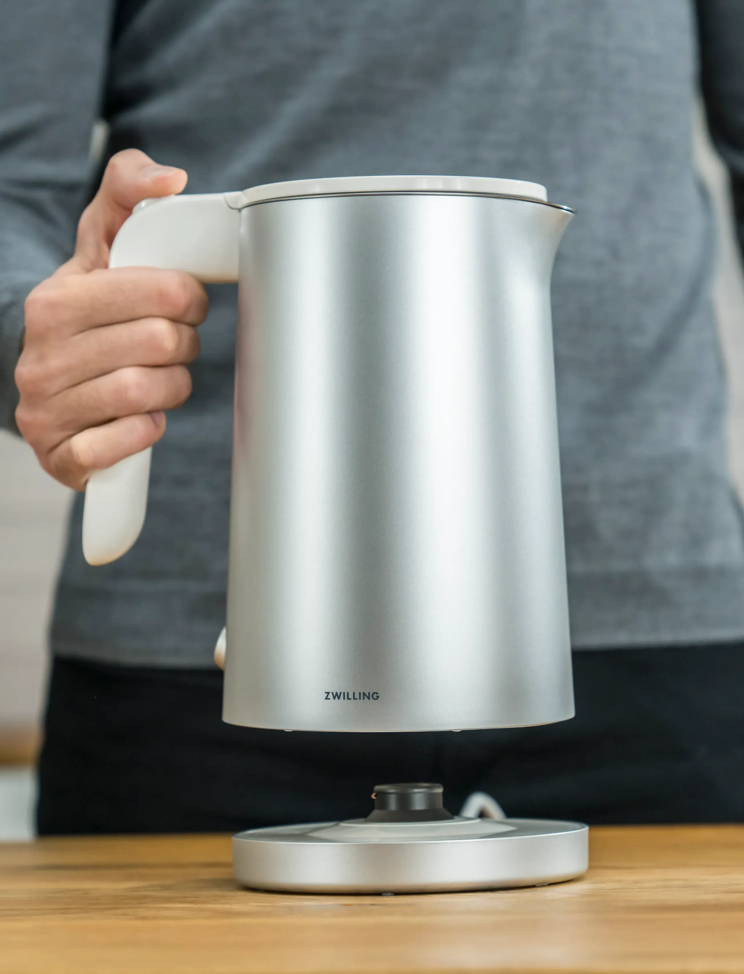 Zwilling - Electric kettle, 1 L, EU - silver - 5