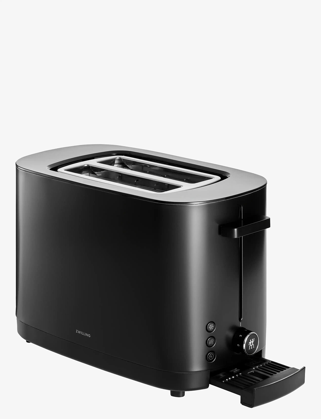 Zwilling - Brödrost med bull/bröd värmare, 2 korta fack, 1000 W Svart - toaster - black - 1