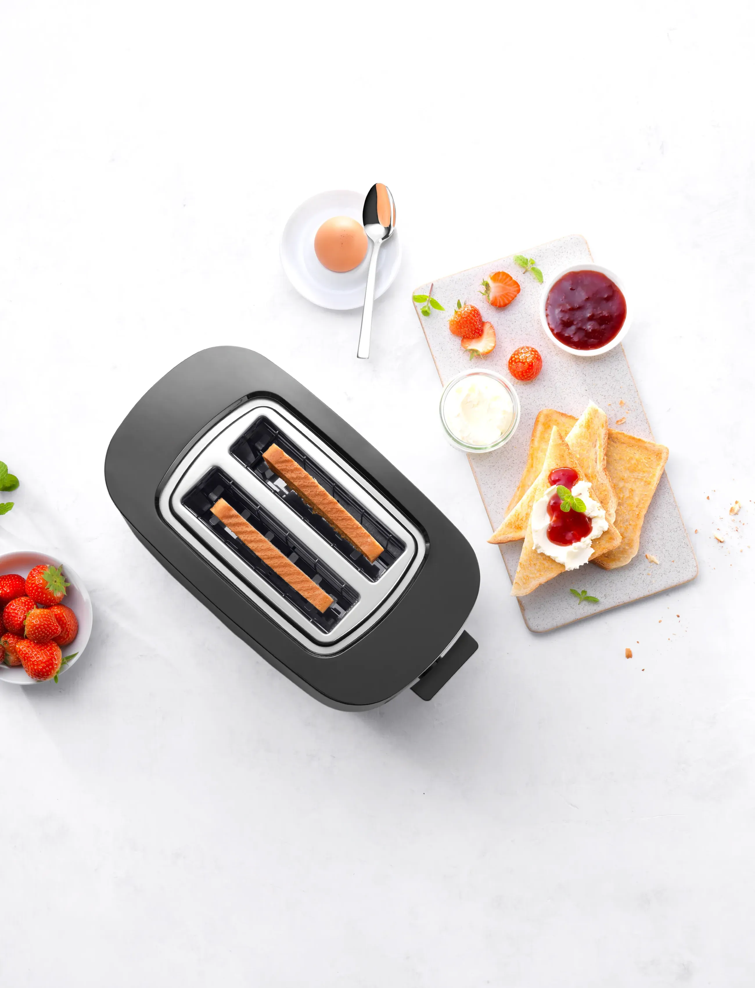 Zwilling - Brödrost med bull/bröd värmare, 2 korta fack, 1000 W Svart - toasters - black - 4