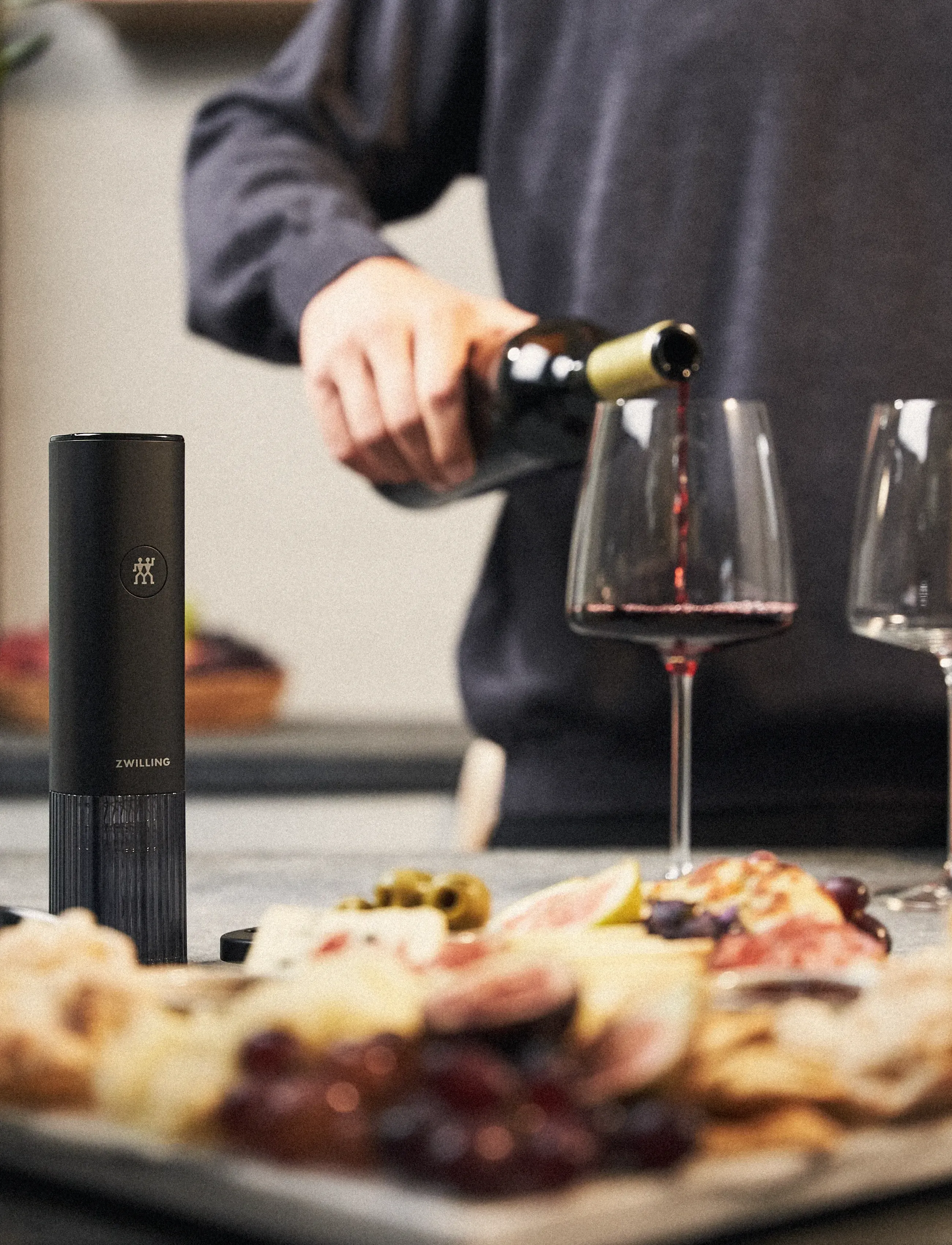 Zwilling Elektrisk Vinöppnare Svart, One Size, Drink & Bar Accessories, Schwarz - Bottle Openers Wine Stoppers, Homeware