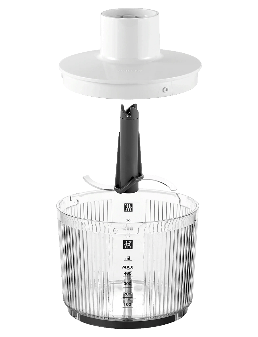 Zwilling - Hack behållare med rostfria knivblad till stavmixer, 400 ml vit - mikserid ja blenderid - white - 2
