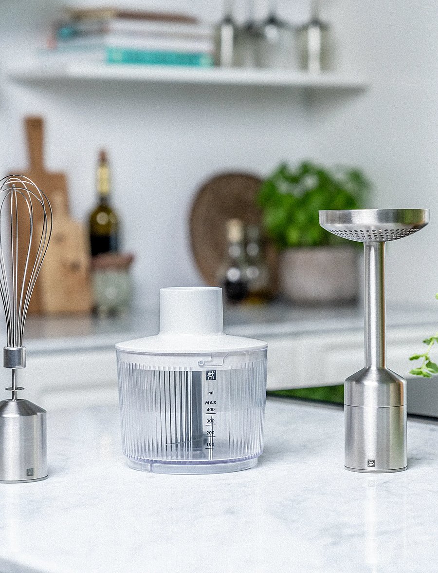 Zwilling - Hack behållare med rostfria knivblad till stavmixer, 400 ml vit - mikserid ja blenderid - white - 0