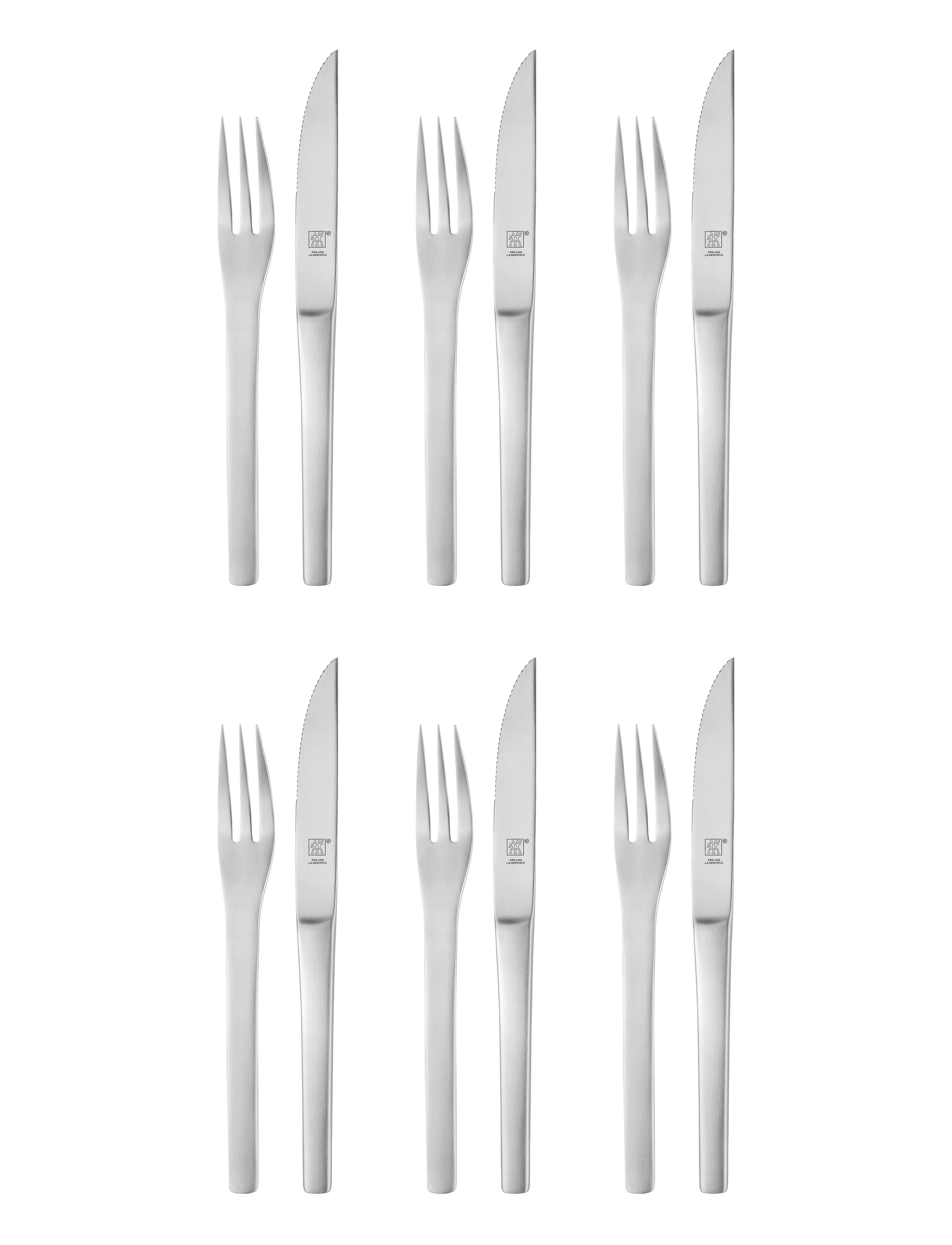 Zwilling - Steak cutlery set - steika naži - silver - 1