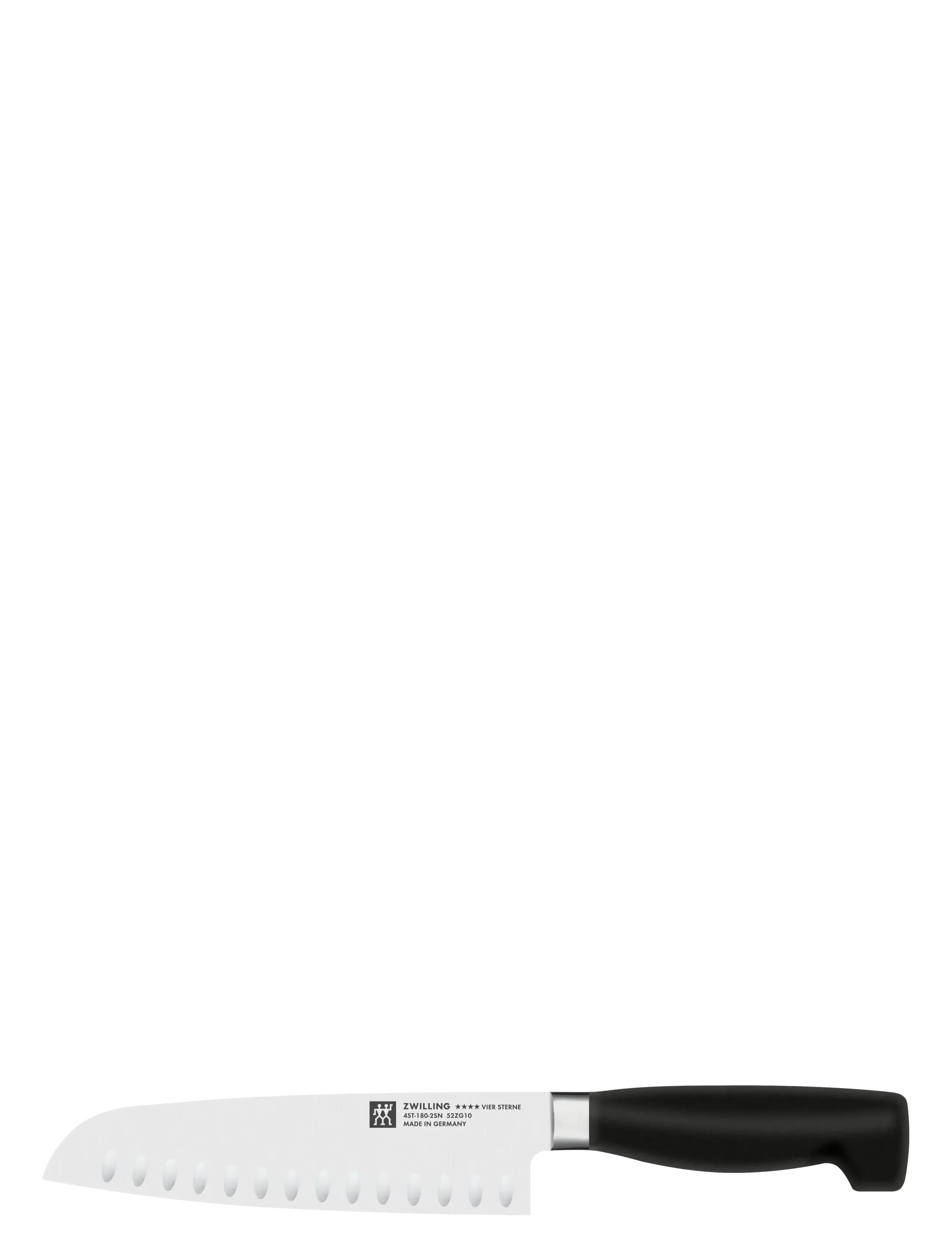 Zwilling Santoku Japansk kockkniv Four Star 18 cm med olivslipning - Köök - BLACK / black