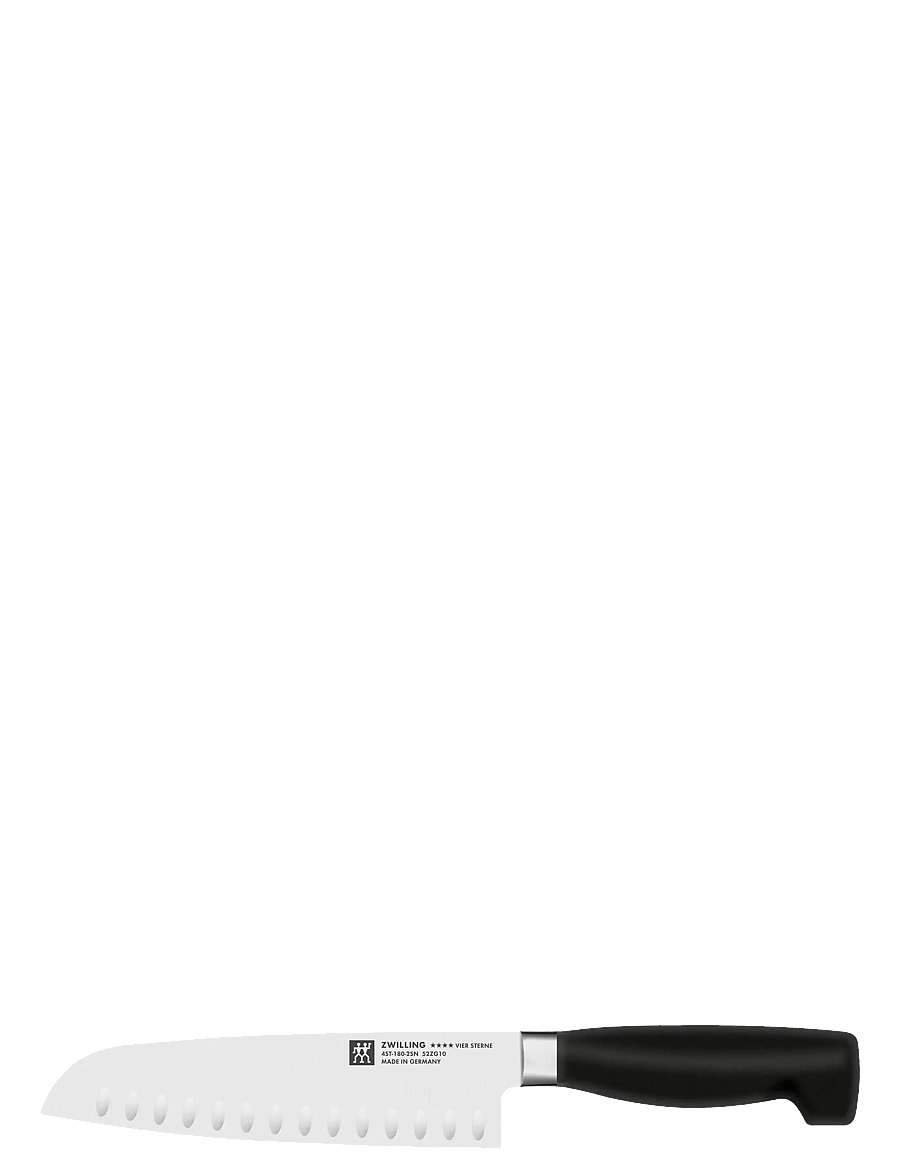 Zwilling - Santoku Japansk kockkniv Four Star 18 cm med olivslipning - santoku messer - black - 1