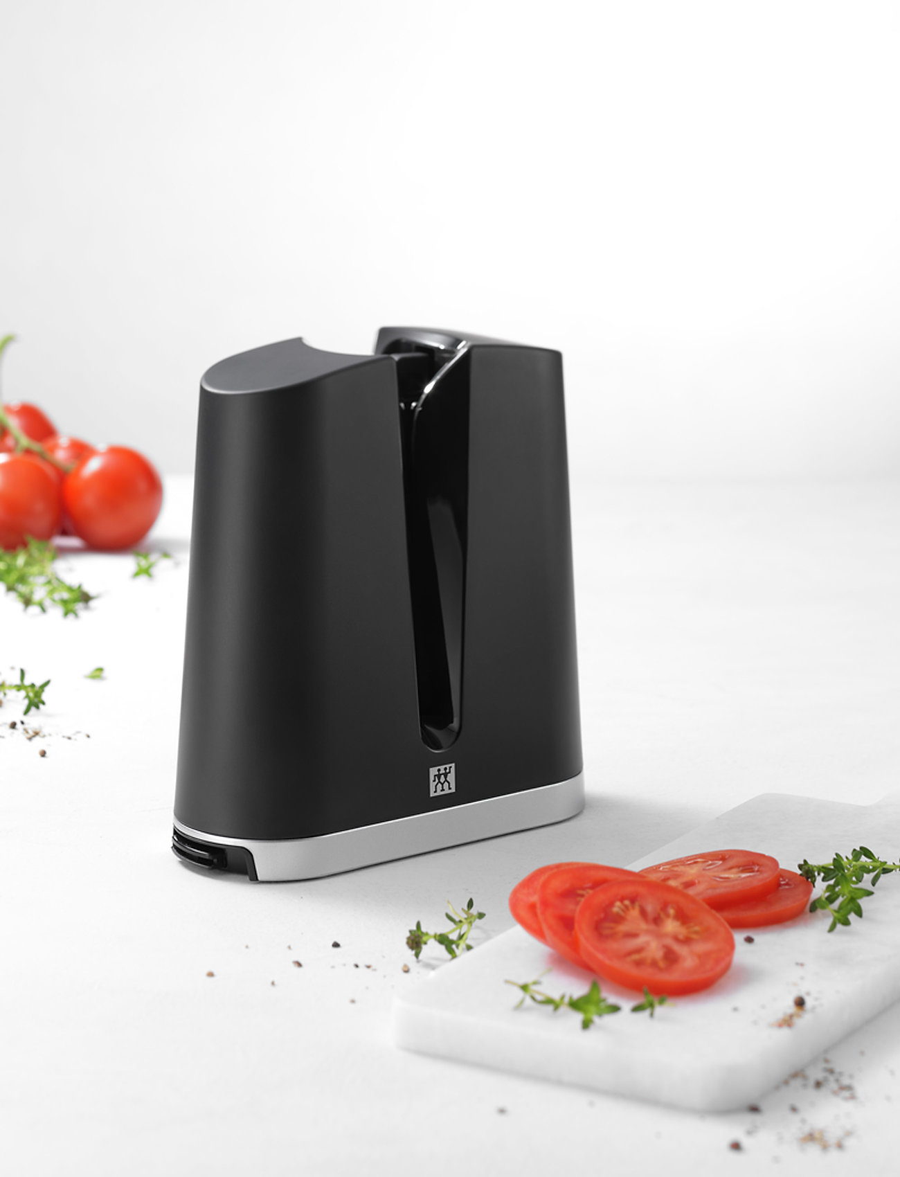 Zwilling V-Edge, Knivslibemaskine Med Udskiftelige Slibesten Og Vinkel, L:8 cm, Knives & Accessories, Schwarz - Knife Sharpeners Honing Steels, Homewa