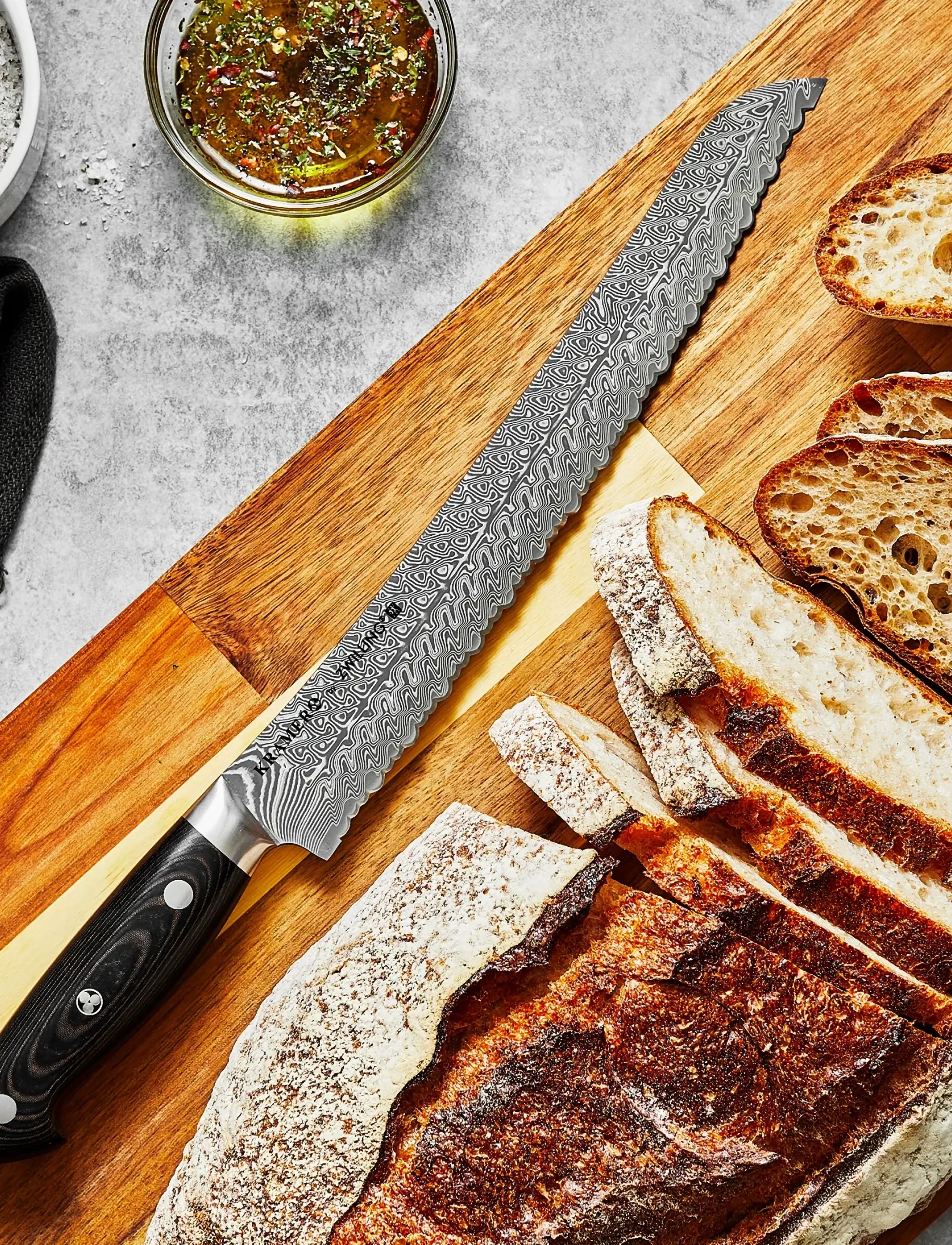 Zwilling Brödkniv Kramer Euro Stainless 26 Cm, One Size, Knives & Accessories, Schwarz - Bread Knives, Homeware