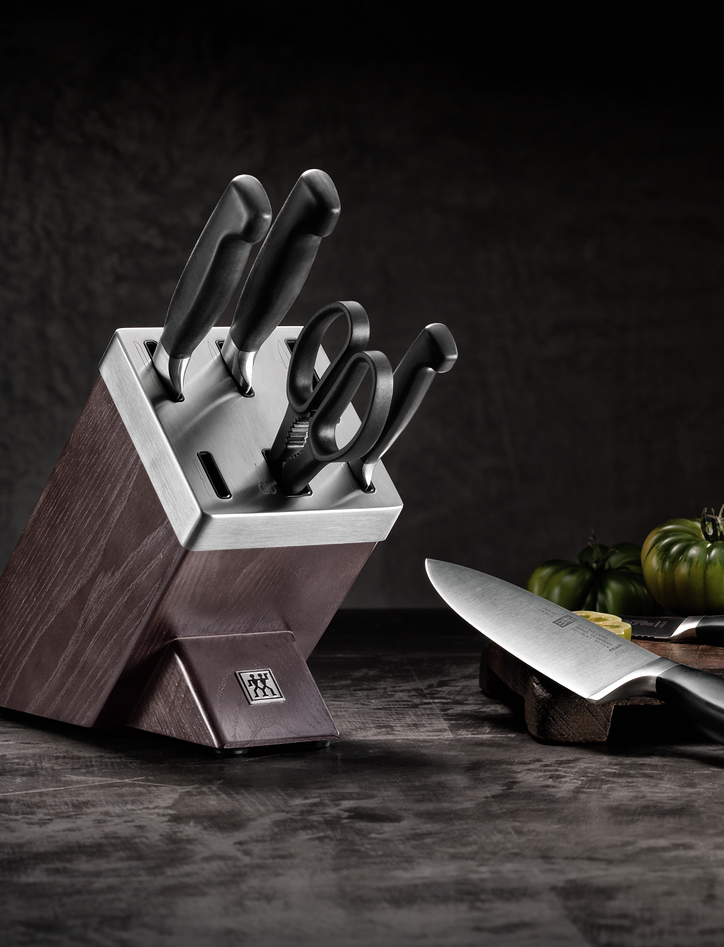 Zwilling Sæt Med Knivblok + Kis, One Size, Knives & Accessories, Silber - Knife Blocks, Homeware