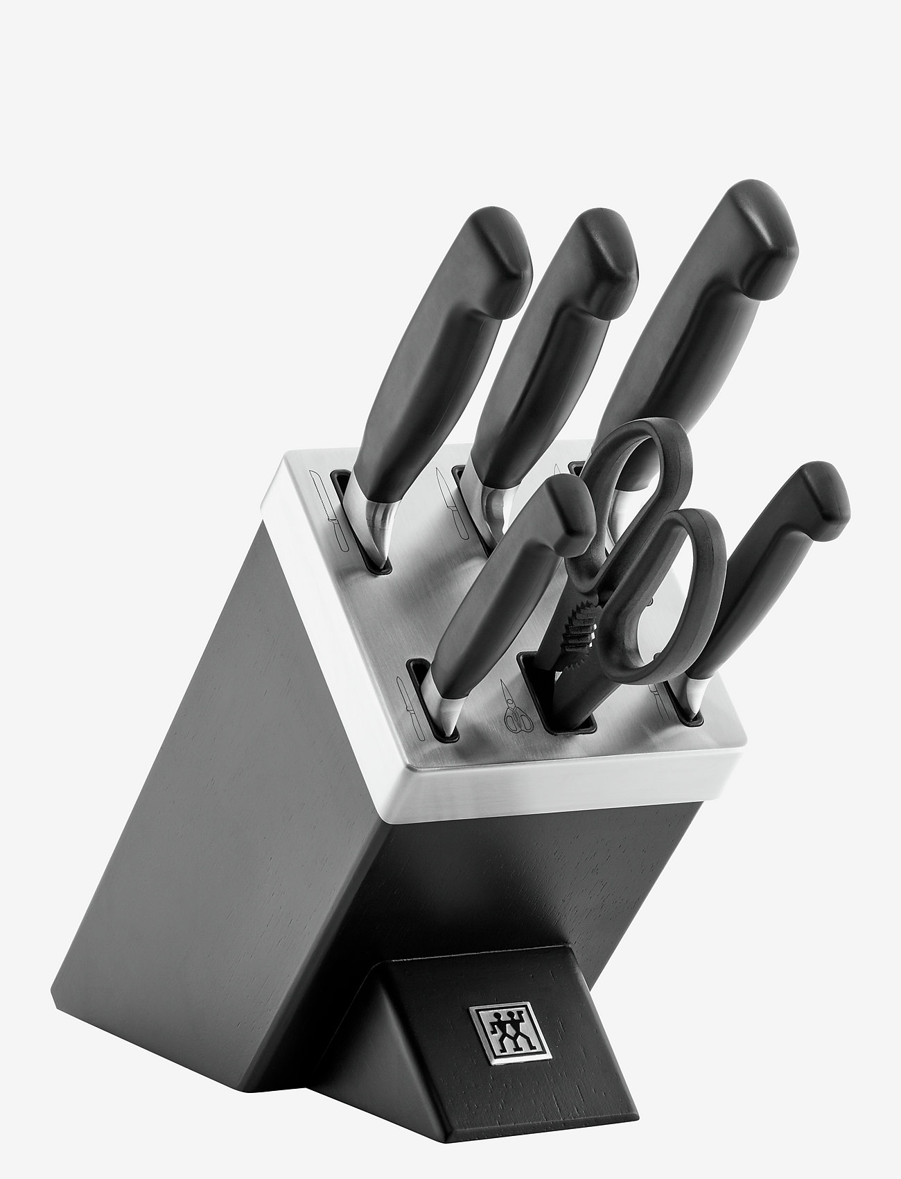 Zwilling - Four Star, Knife block set +KiS 7 Ash - knife sets - black - 0