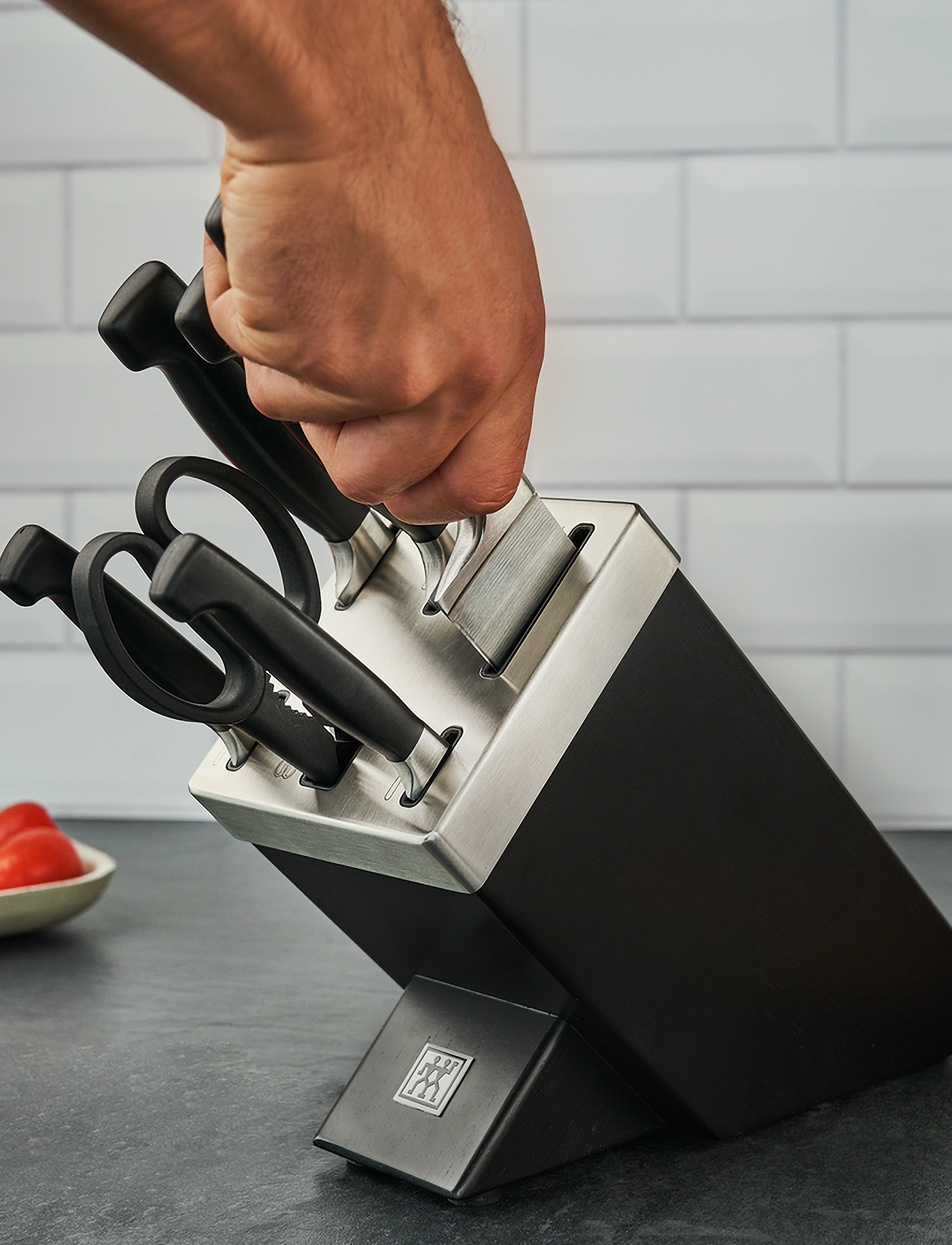 Zwilling Sæt Med Knivblok + Kis, One Size, Knives & Accessories, Schwarz - Knife Blocks, Homeware