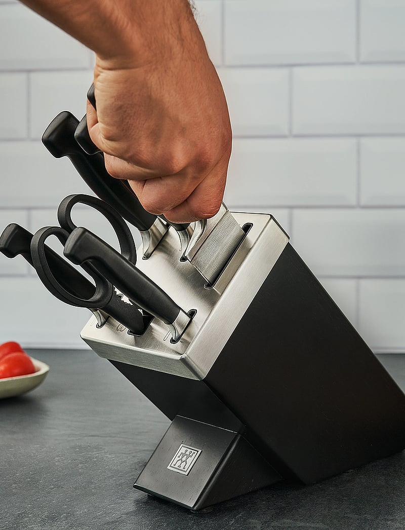 Zwilling - Four Star, Knife block set +KiS 7 Ash - noakomplektid - black - 2