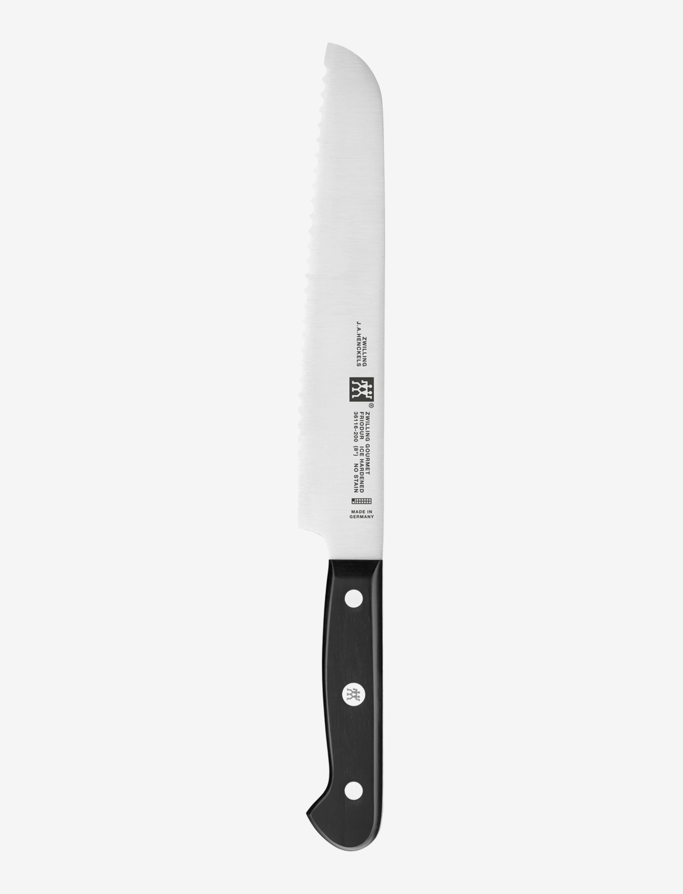 Zwilling Brødkniv, L:20 cm, Knives & Accessories, Schwarz - Bread Knives, Homeware