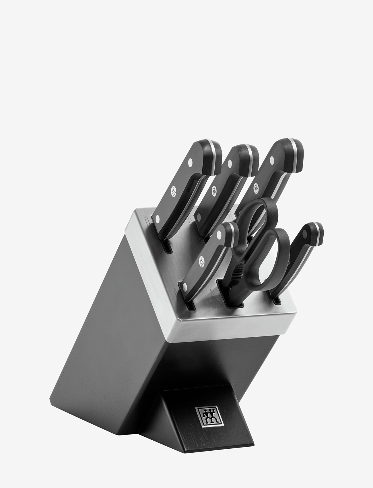 Zwilling - Gourmet, Knife block set +KiS 7 Ash - knife sets - black - 0