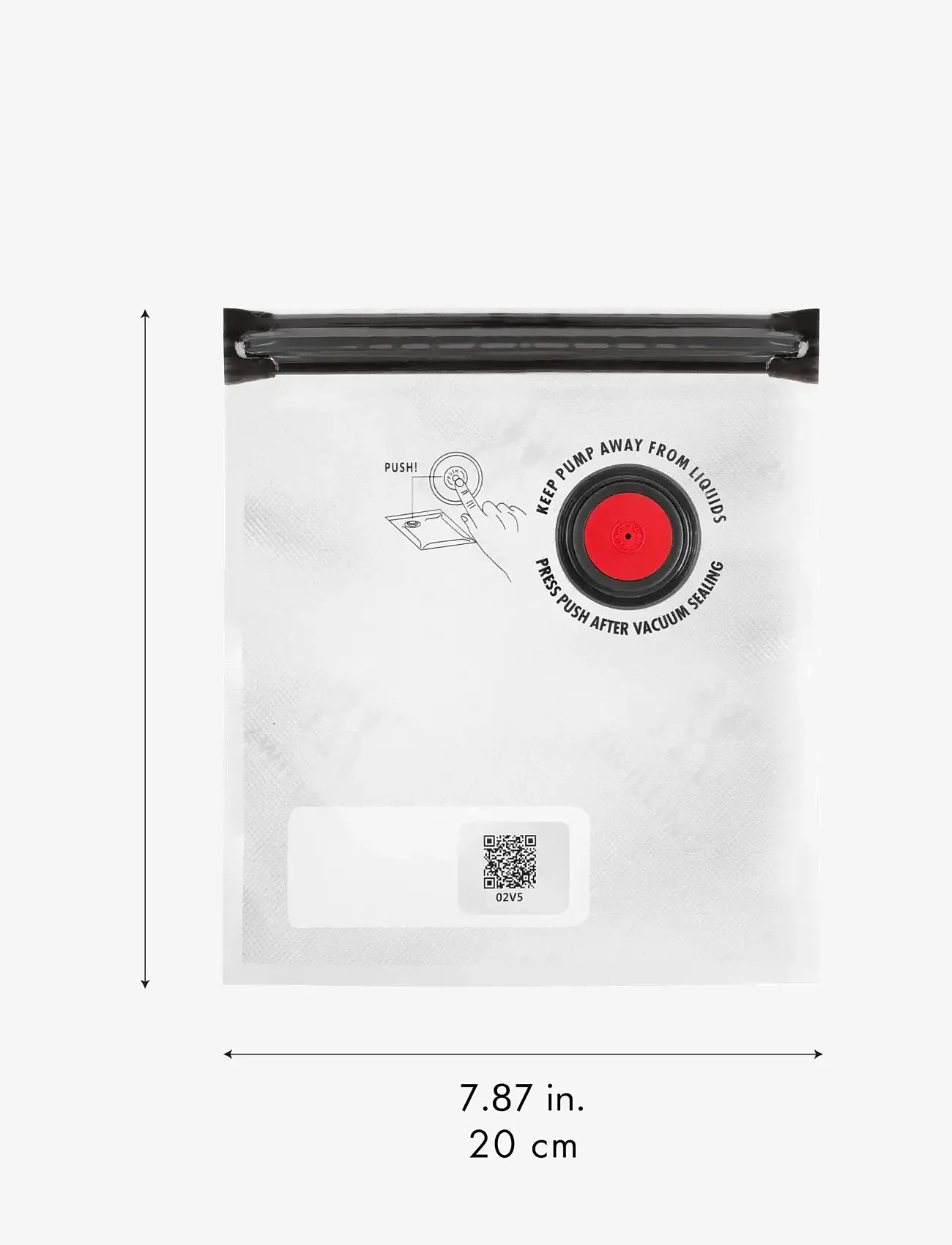 Zwilling - Fresh & Save Vakuum påsar. Innehåller:  4 st S - 4 stM - 2 st L - vakuumverpacker - clear - 3