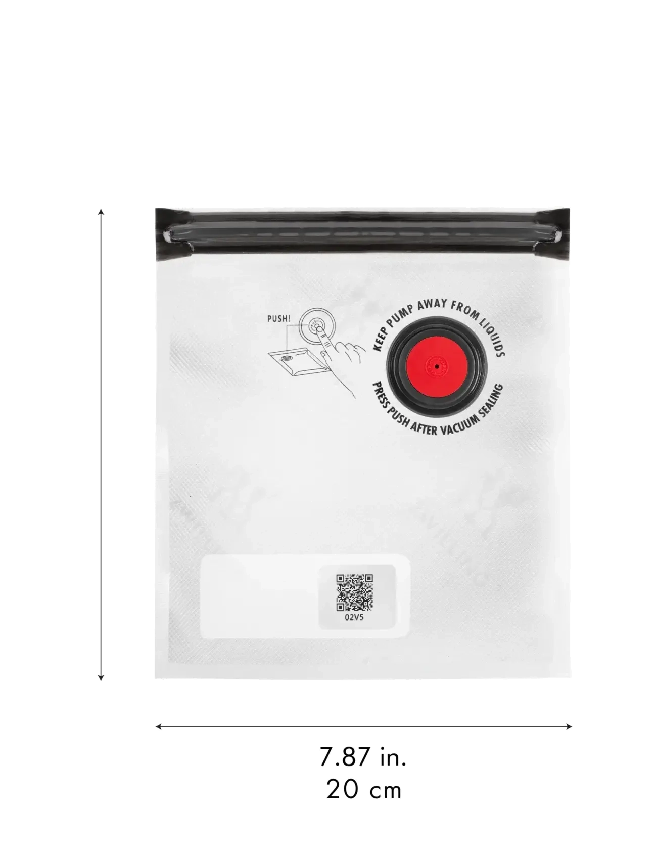 Zwilling - Fresh & Save Vakuum påsar. Innehåller:  4 st S - 4 stM - 2 st L - vakuuma iepakotāji - clear - 3