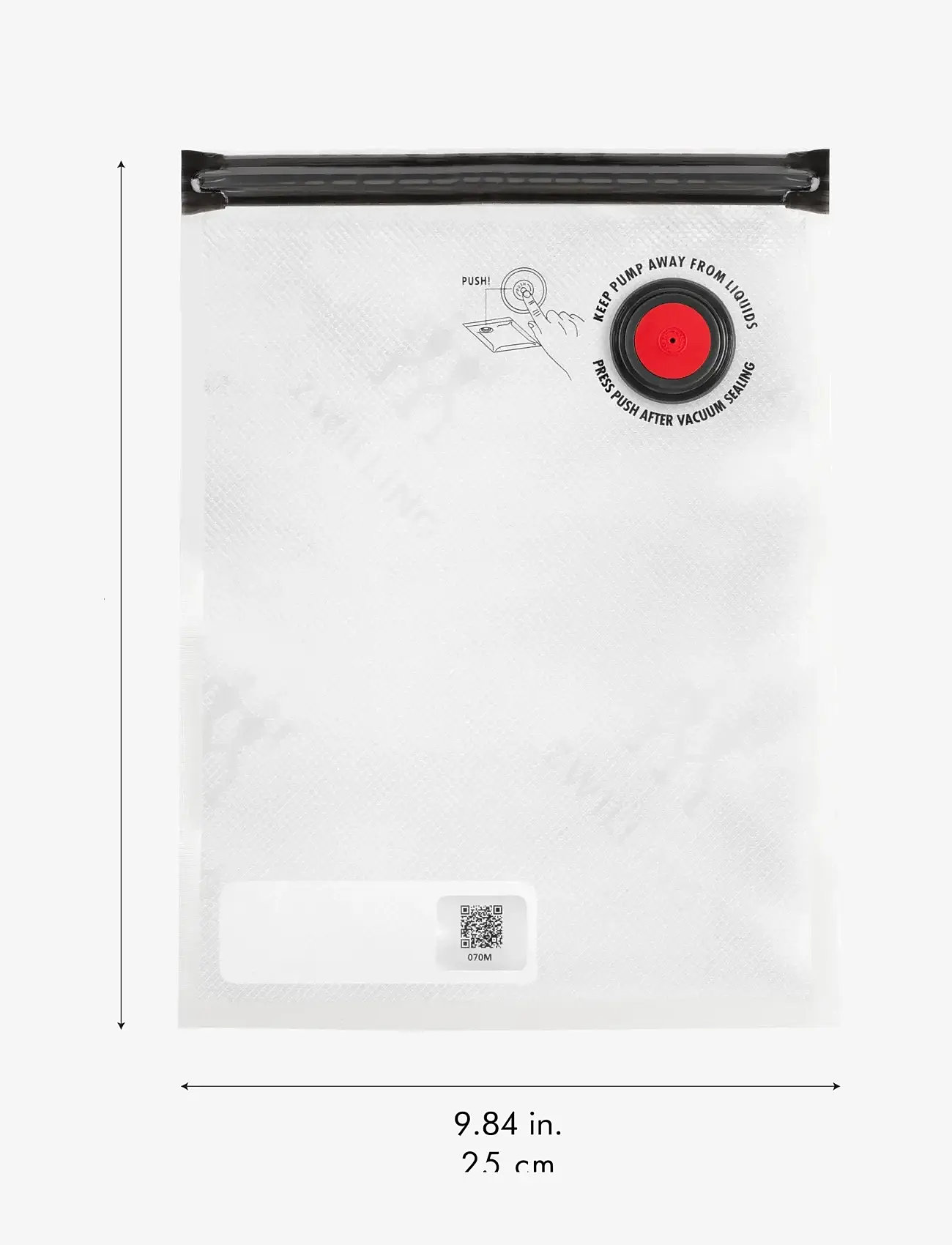 Zwilling - Fresh & Save Vakuum påsar. Innehåller:  4 st S - 4 stM - 2 st L - vakuumverpacker - clear - 4