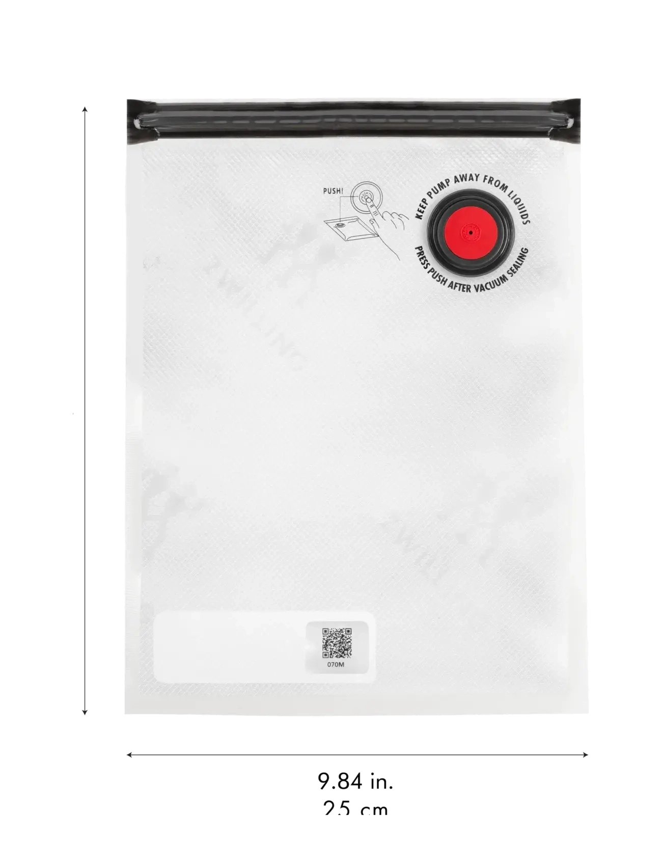 Zwilling - Fresh & Save Vakuum påsar. Innehåller:  4 st S - 4 stM - 2 st L - vakuuma iepakotāji - clear - 4