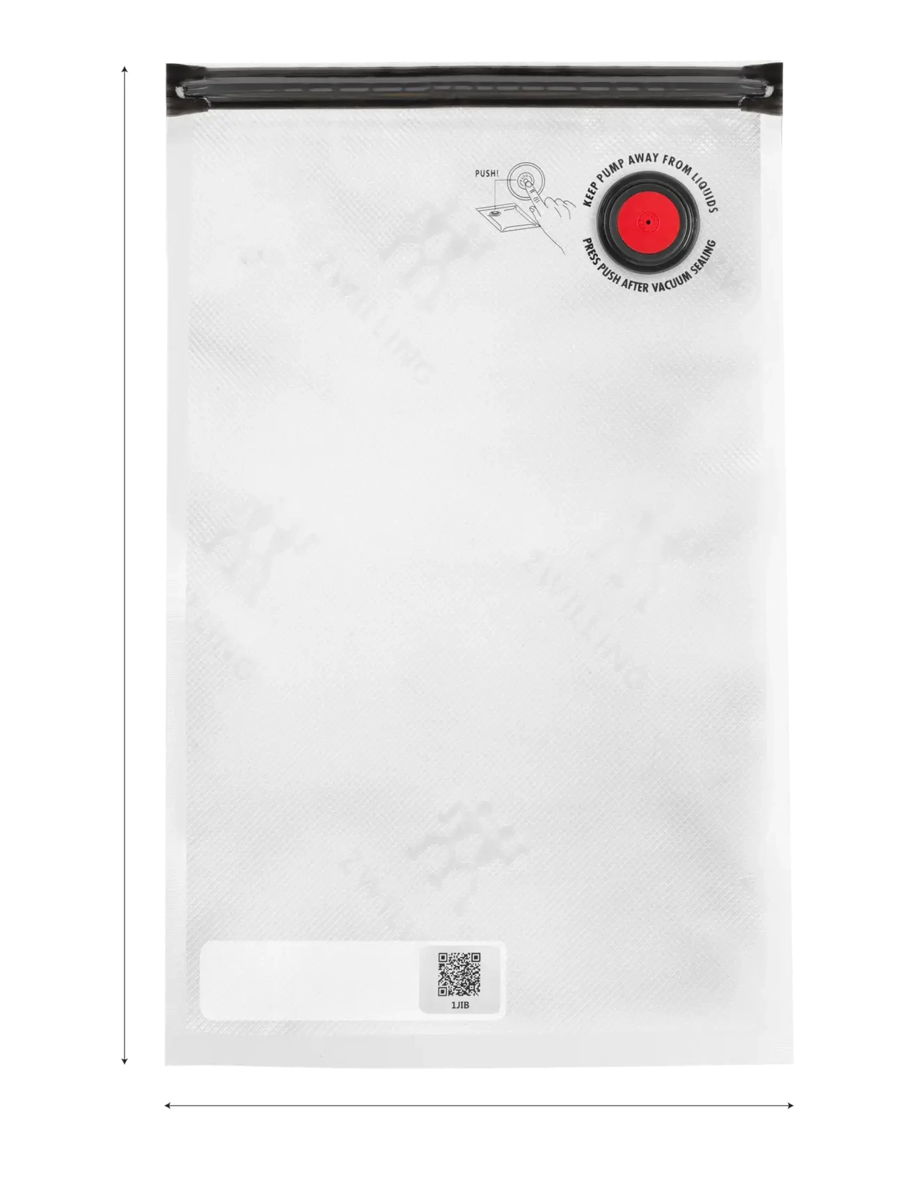 Zwilling - Fresh & Save Vakuum påsar. Innehåller:  4 st S - 4 stM - 2 st L - vakuuma iepakotāji - clear - 5