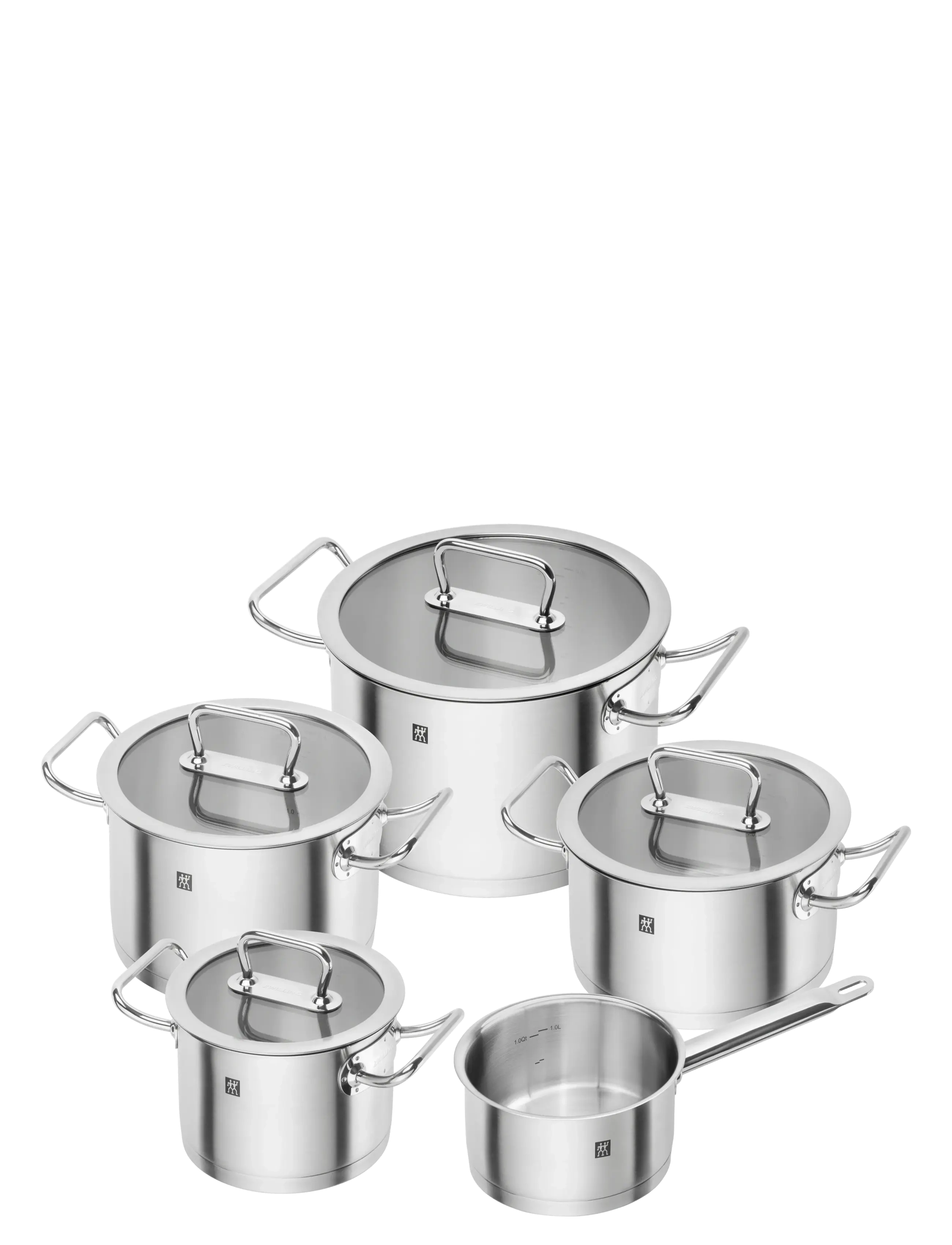 Zwilling Pro, Grydesæt Rund 18/10, One Size, Pots & Pans, Silber - Saucepan Sets, Homeware