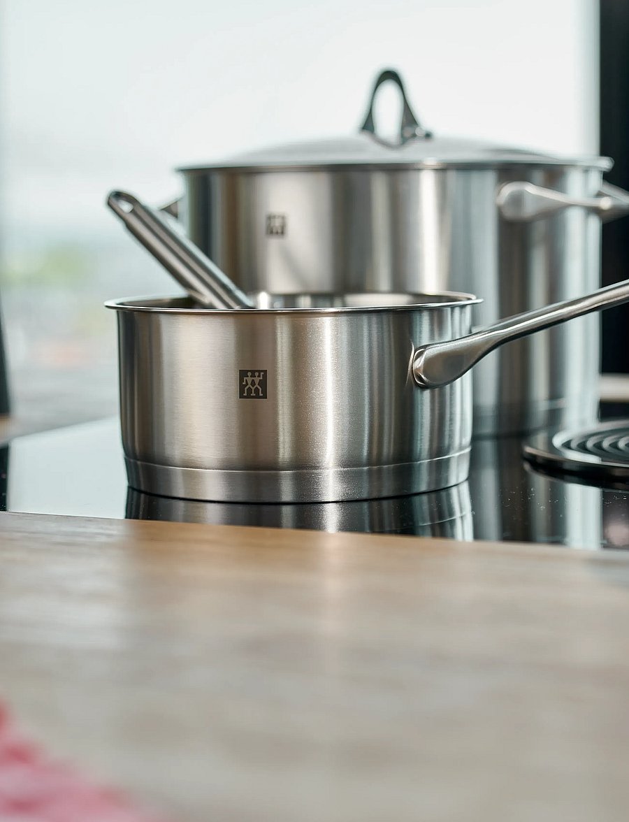 Zwilling - Grytset Essence 4-delar & 3 glaslock. - stieltopf-sets - silver - 0