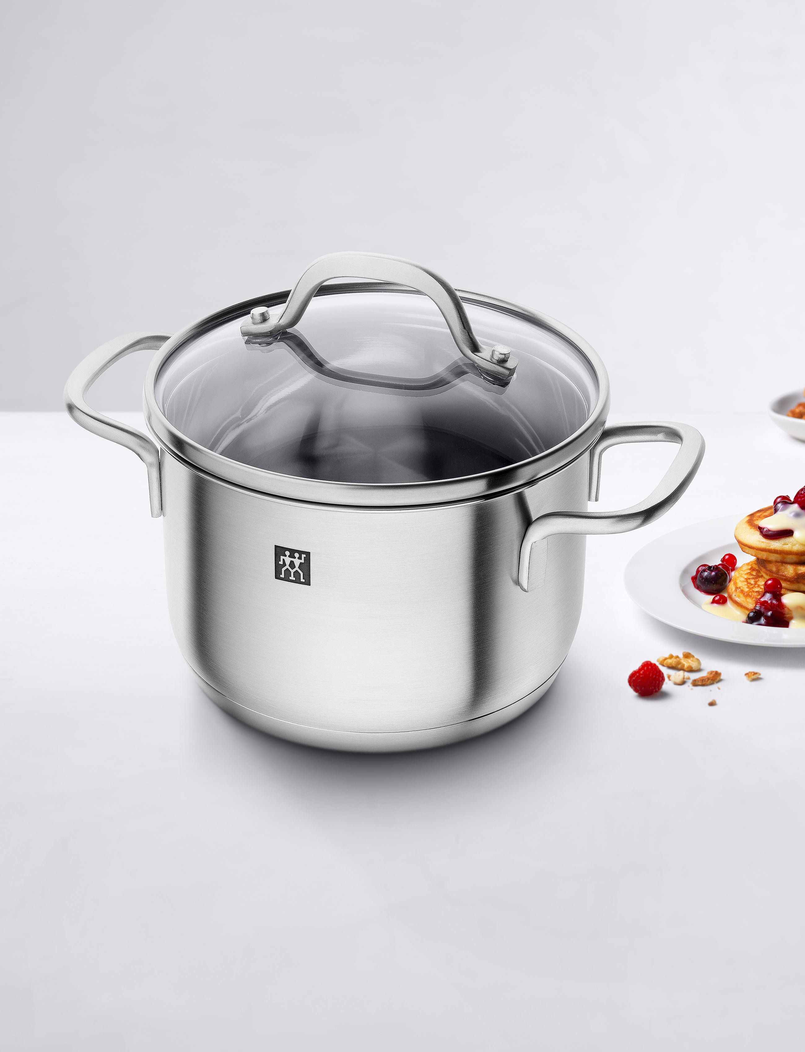 Zwilling Høj Gryde Med Glaslåg, 1.5 L, Silver, Gryder & Pander > Kasseroller, Unisex