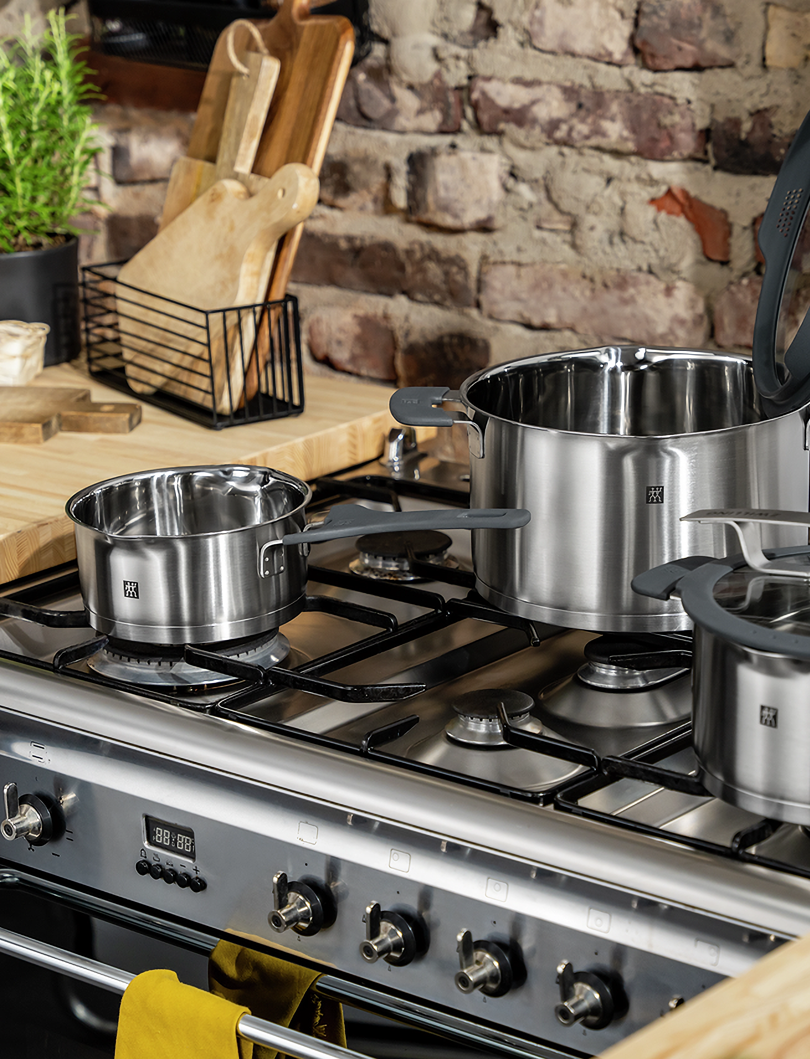 Zwilling Simplify, Grydesæt 5-Del Rustfrit Stål, One Size, Pots & Pans, Silber - Saucepan Sets, Homeware
