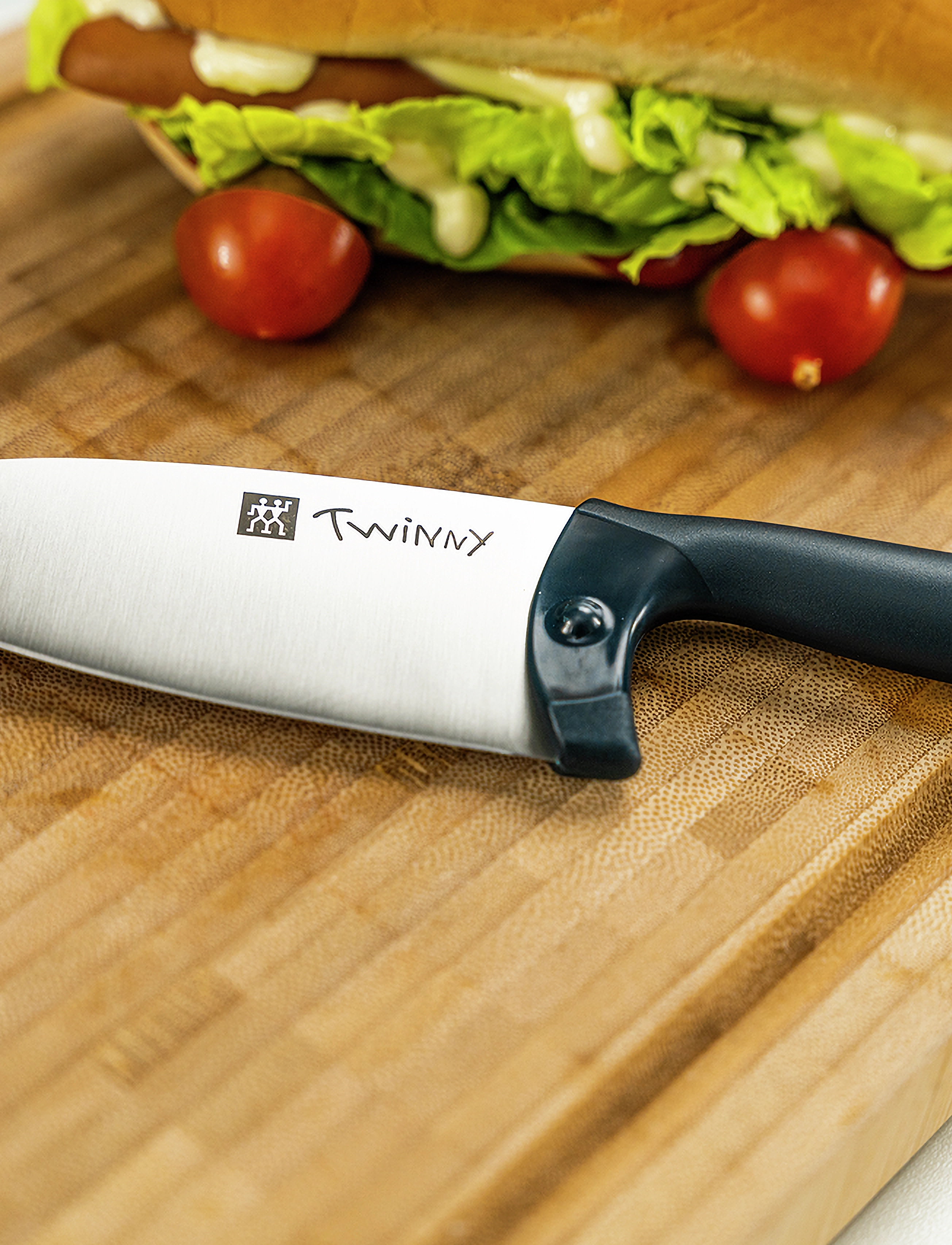 Zwilling Kokkekniv 10 cm Blå, L:10 cm, Blue, Knive Og Tilbehør > Kokkeknive, Unisex