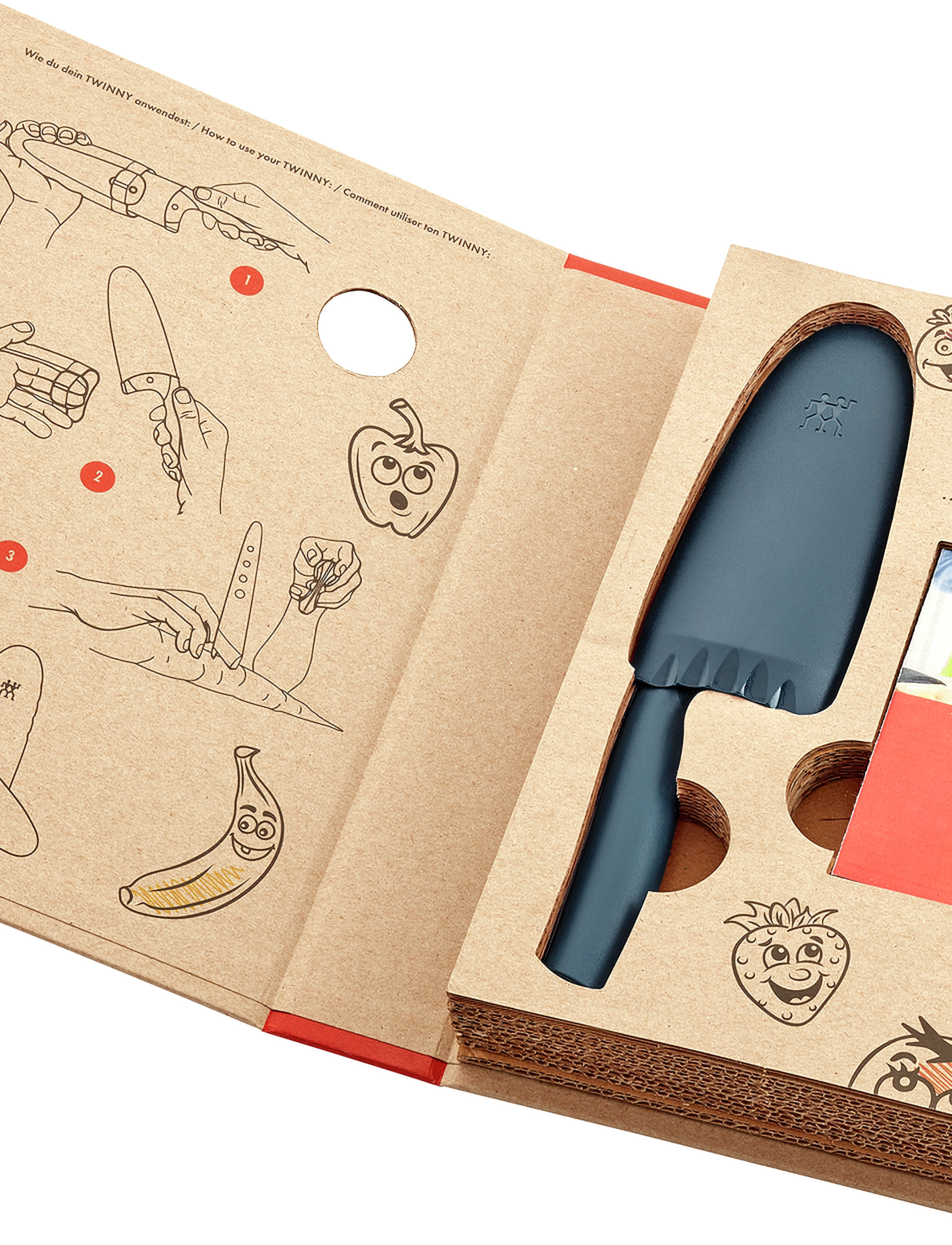 Zwilling - Twinny, Chef's knife 10 cm, blue - koksmessen - blue - 2