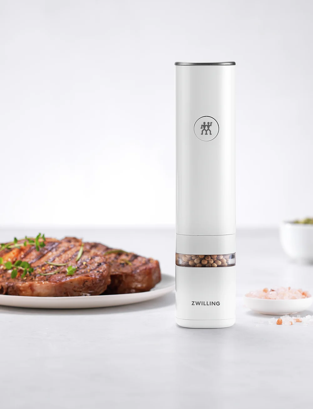Zwilling - Enfinigy, Electric spice mill - salz- & pfefferstreuer - white - 5
