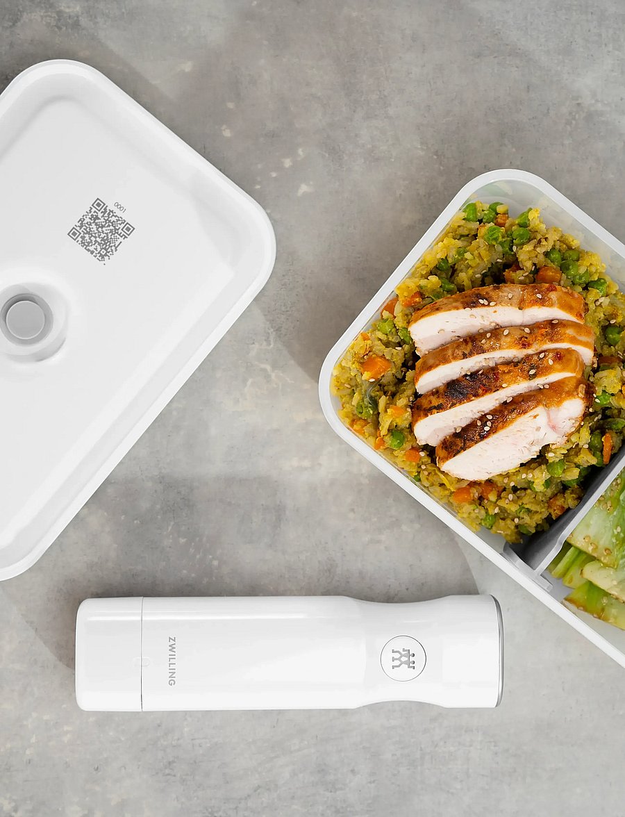 Zwilling - Fresh & Save Vakuum lunchbox 1600ml - pārtikas uzglabāšana - white - 0