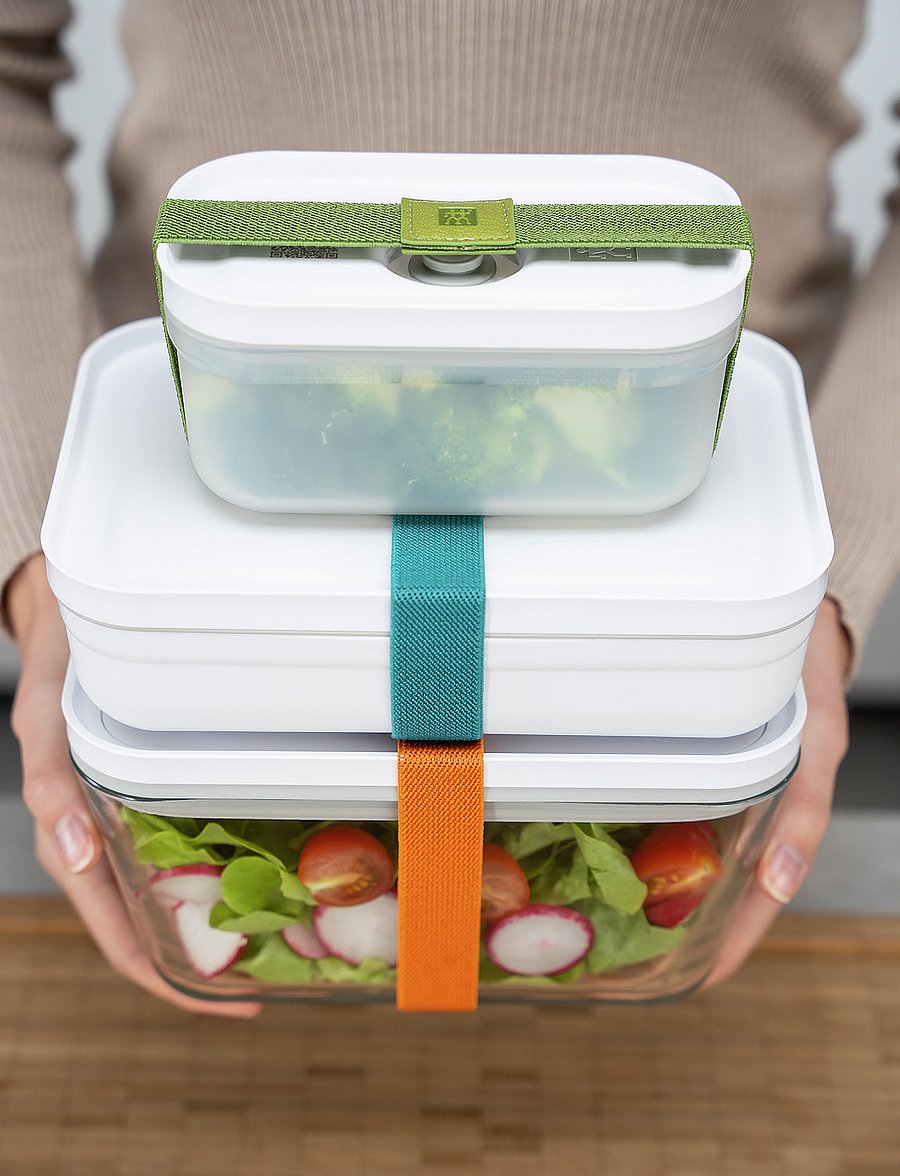 Zwilling - Fresh & Save, Vacuum accessory set 3-p elastic bands - brotdosen & lebensmittelbehälter - mixed colours - 4