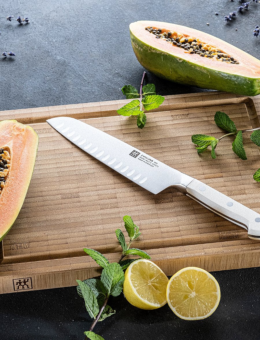 Zwilling - Pro le blanc, Santoku 18 cm - santoku messer - white - 2