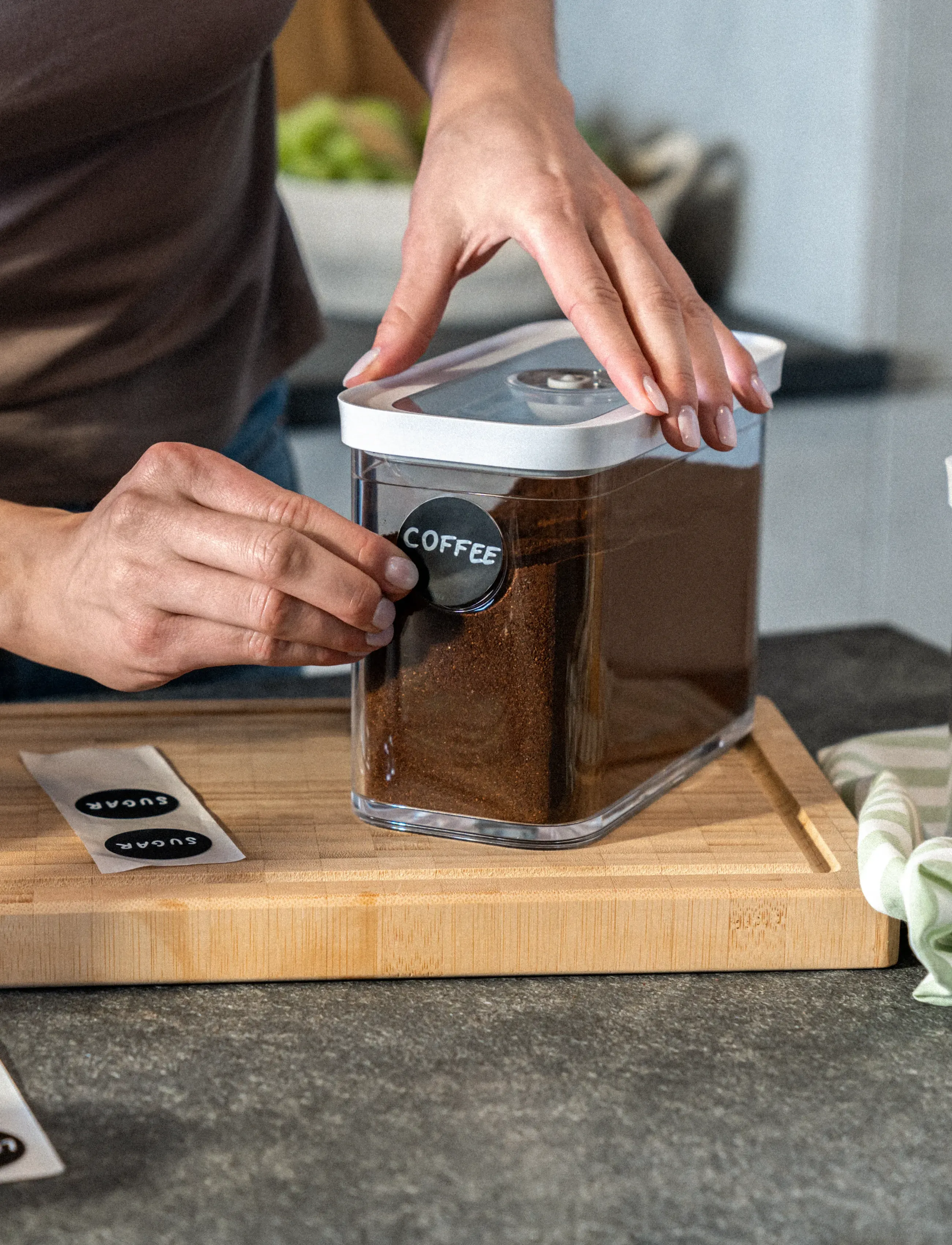 Zwilling - Fresh & Save Cube Set med NFC-etiketter och kritpenna, 11-delar. - ander keukengereedschap - grey - 3