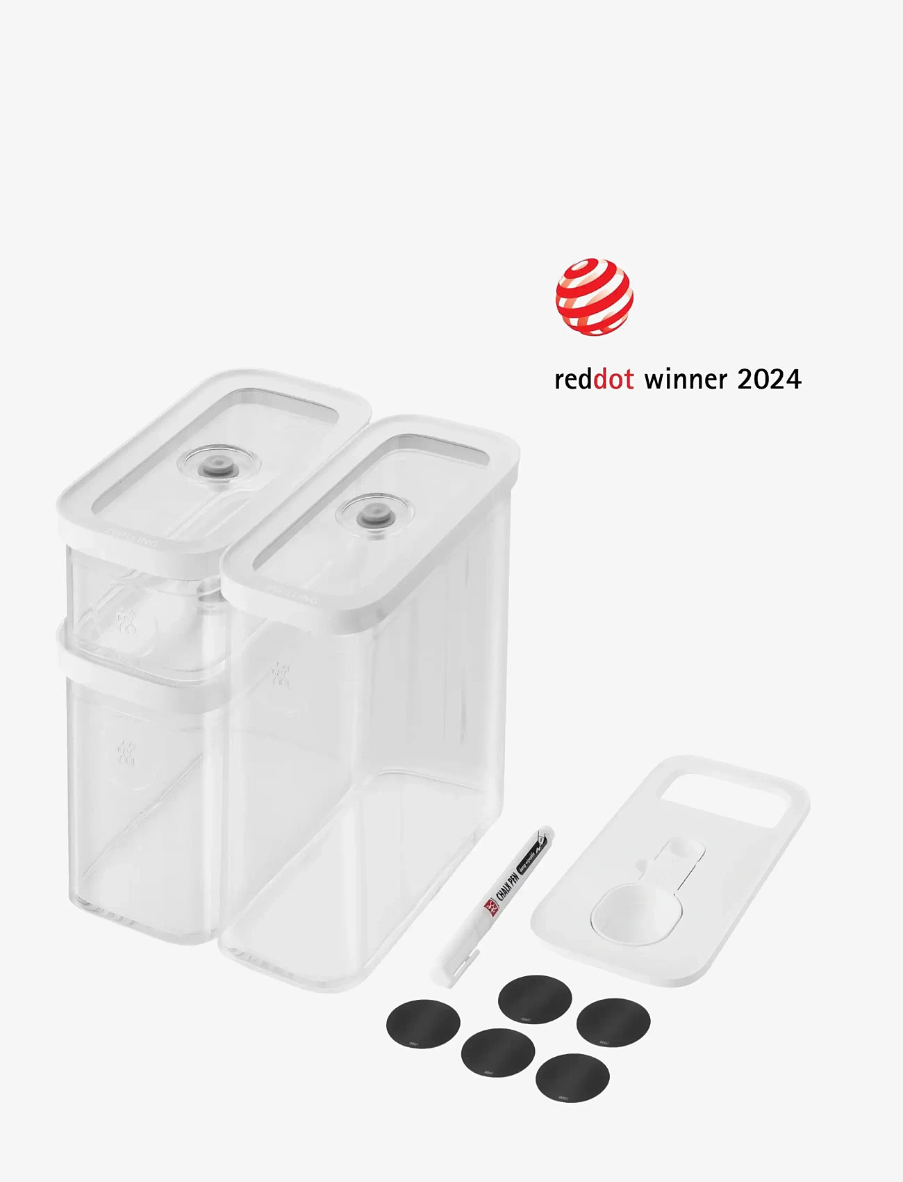 Zwilling - Fresh & Save Cube Set M5 transparent-vit. - toidu säilitamine - clear - 0
