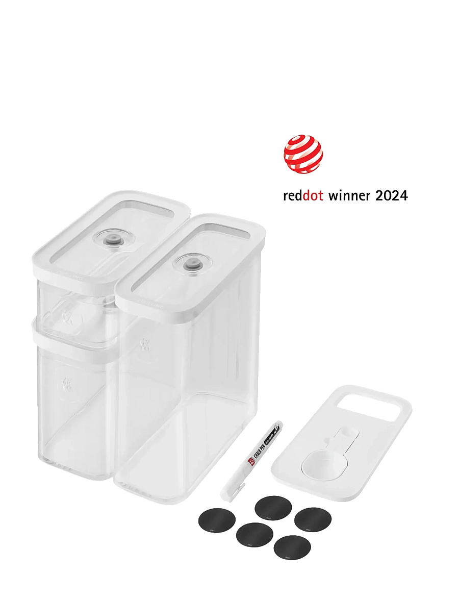 Zwilling - Fresh & Save Cube Set M5 transparent-vit. - toidu säilitamine - clear - 1